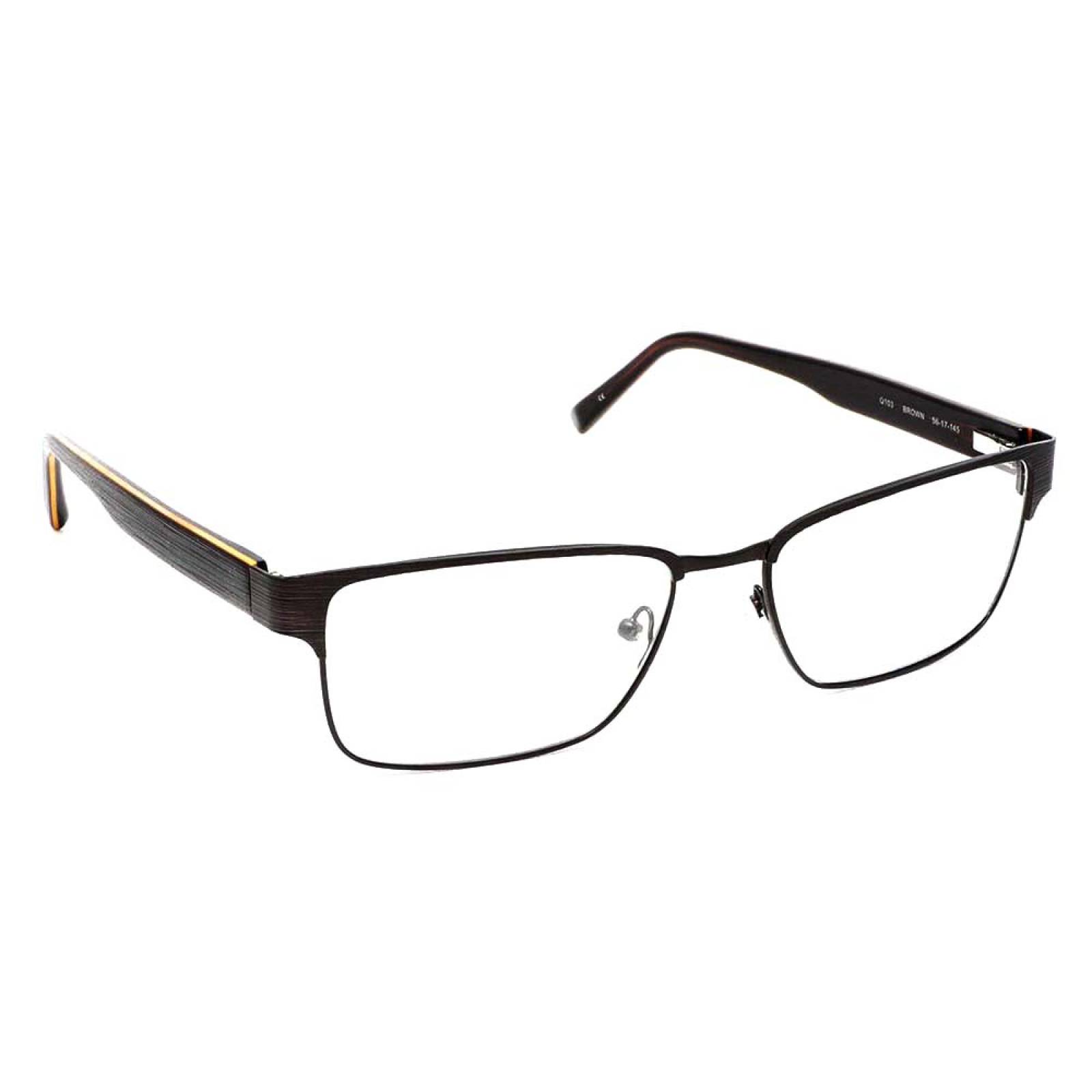 Lentes Oftálmicos Hombre Rectangular Metal Negro Converse