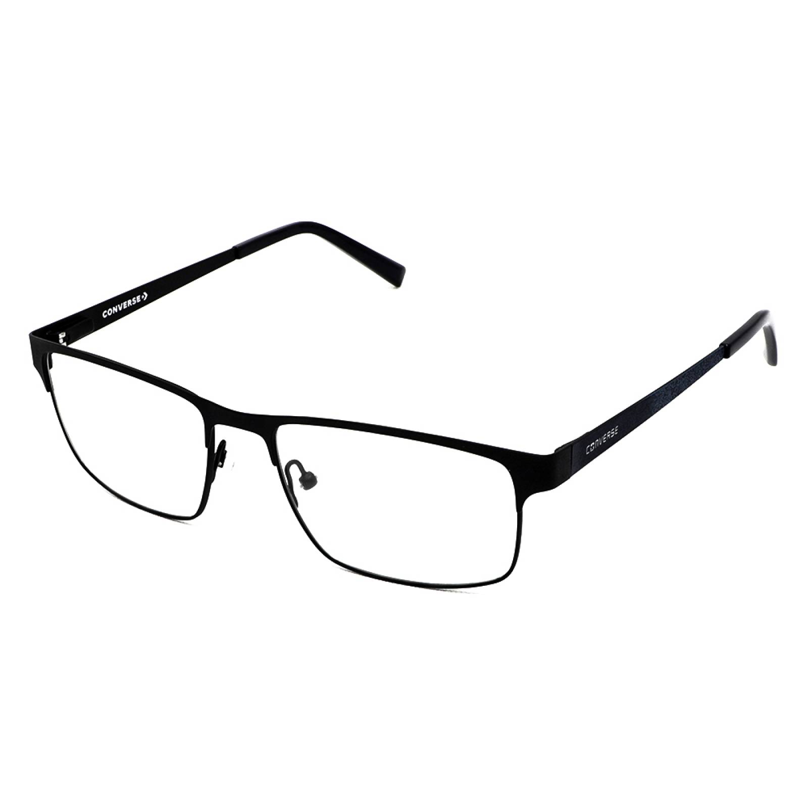 Lentes Oftálmicos Hombre Rectangular Metal Negro Converse