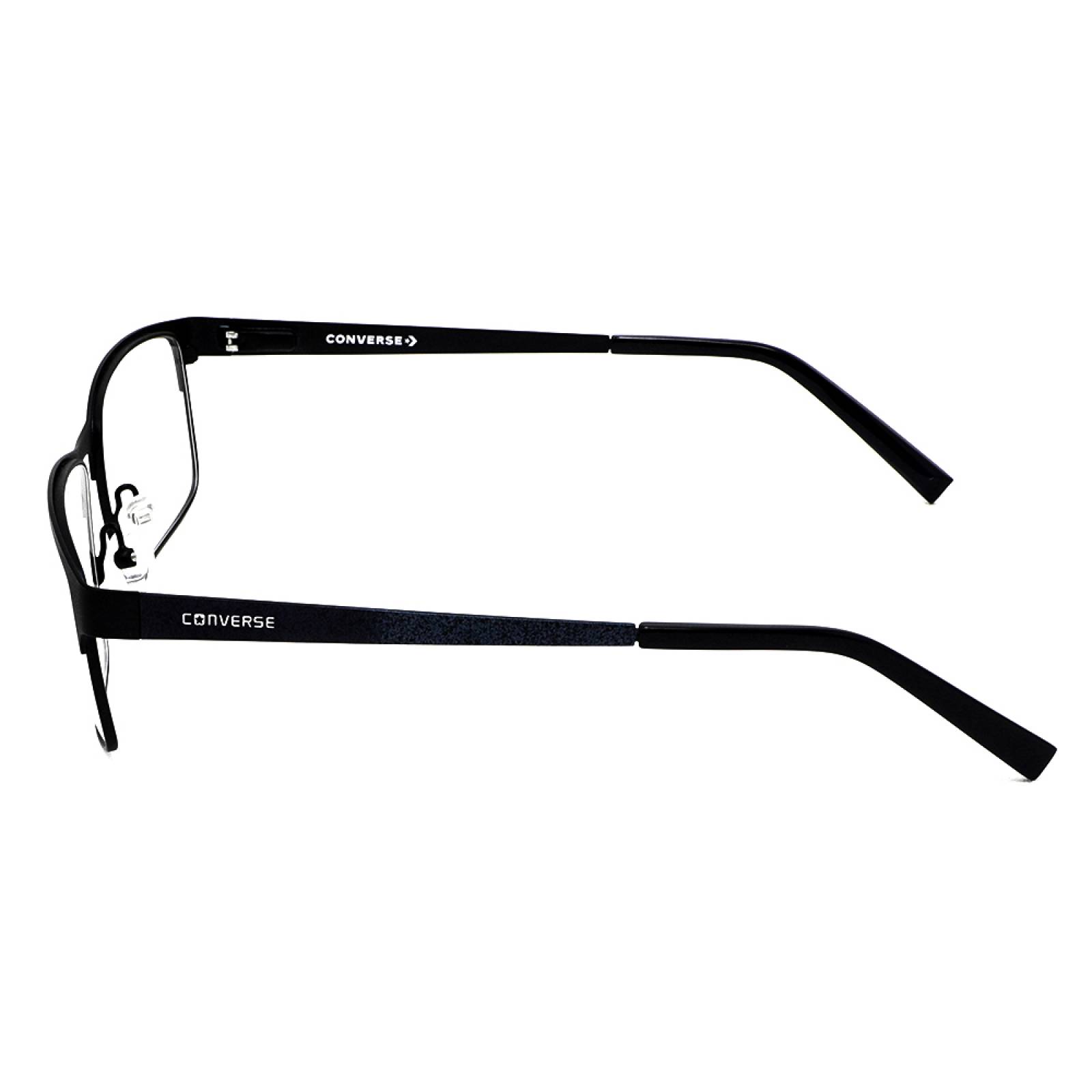 Lentes Oftálmicos Hombre Rectangular Metal Negro Converse