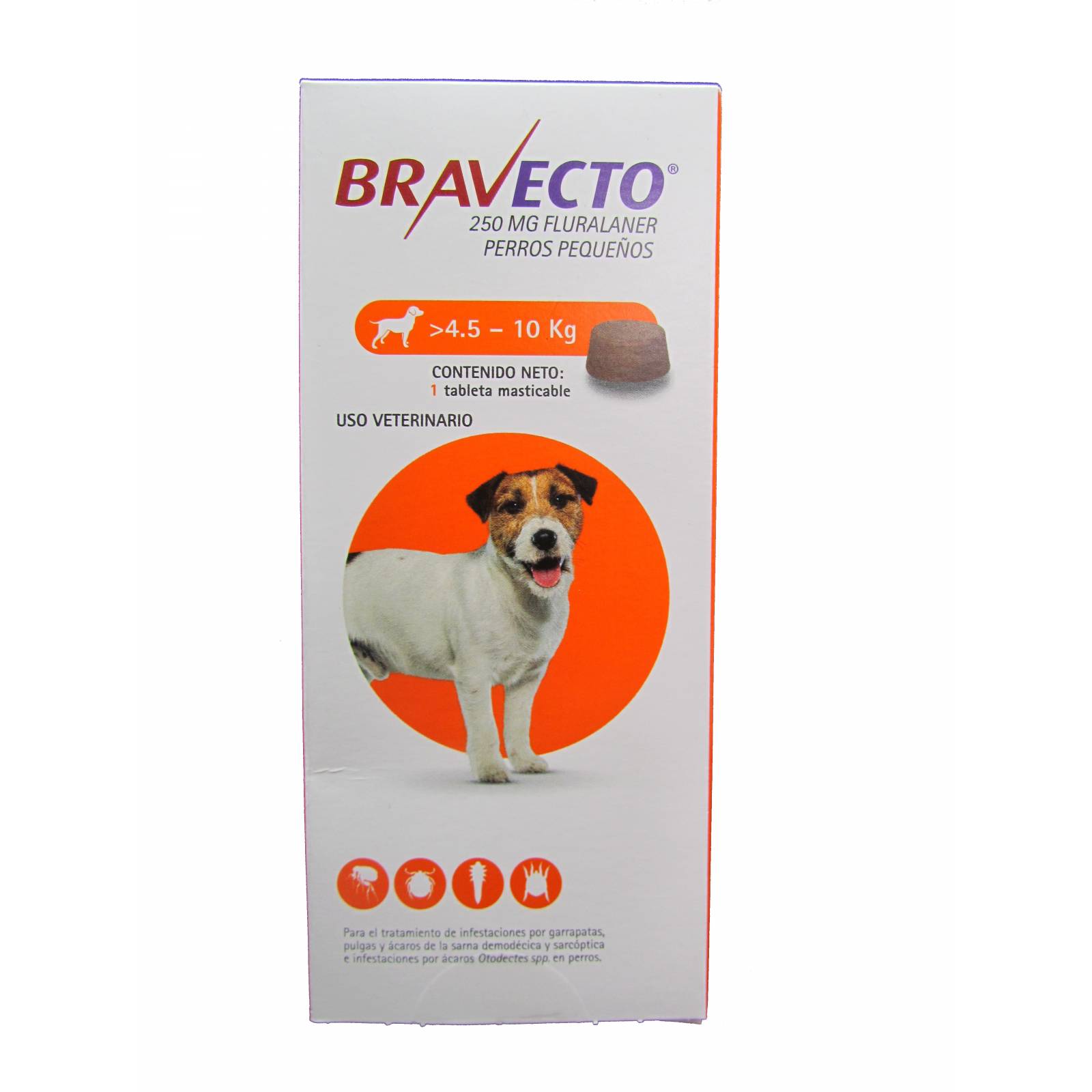 Comprimido Bravecto Antipulga Antigarrapata Perros 4.5-10kg