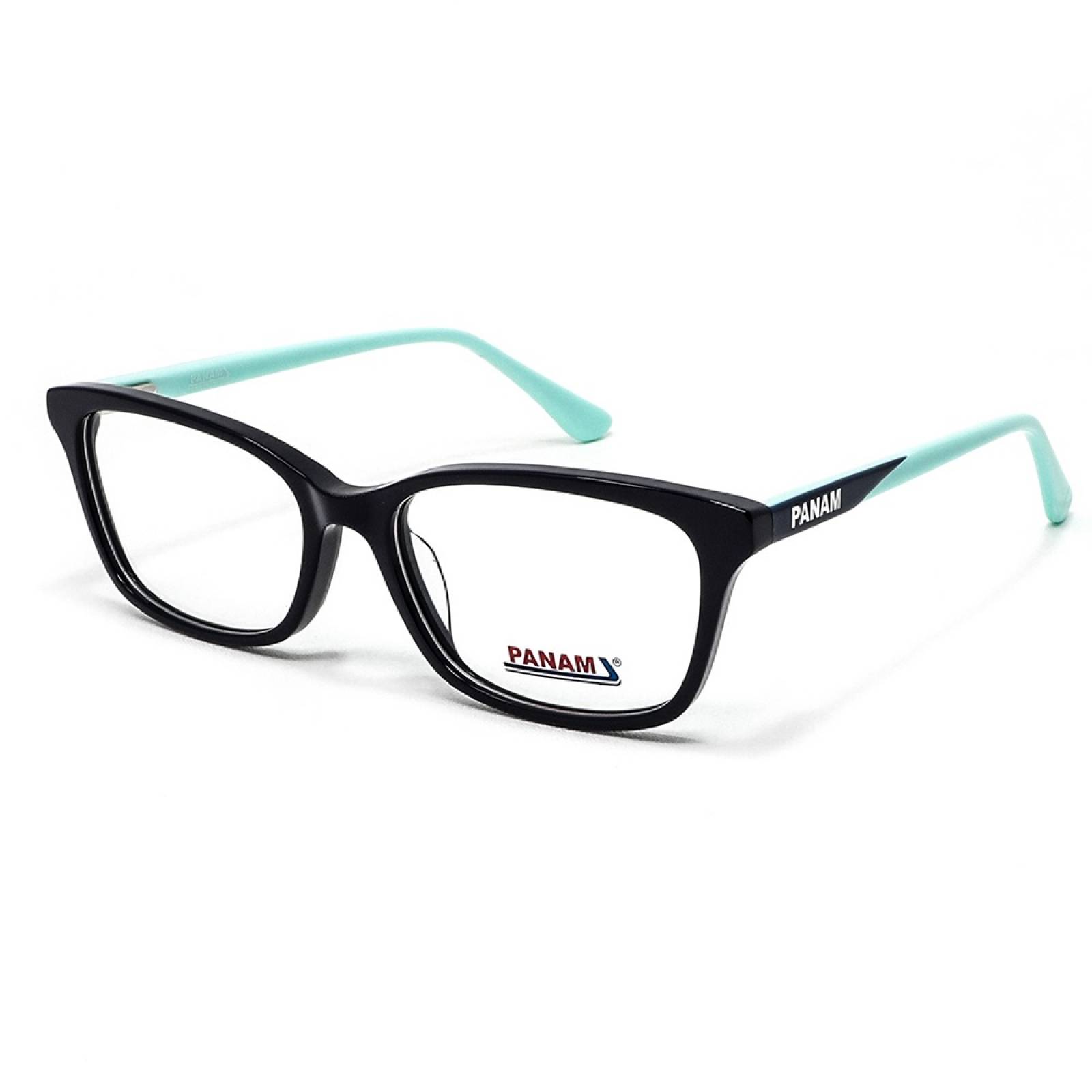 Lentes Oftálmicos Forma Rectangular Unisex Acetato Negro Panam