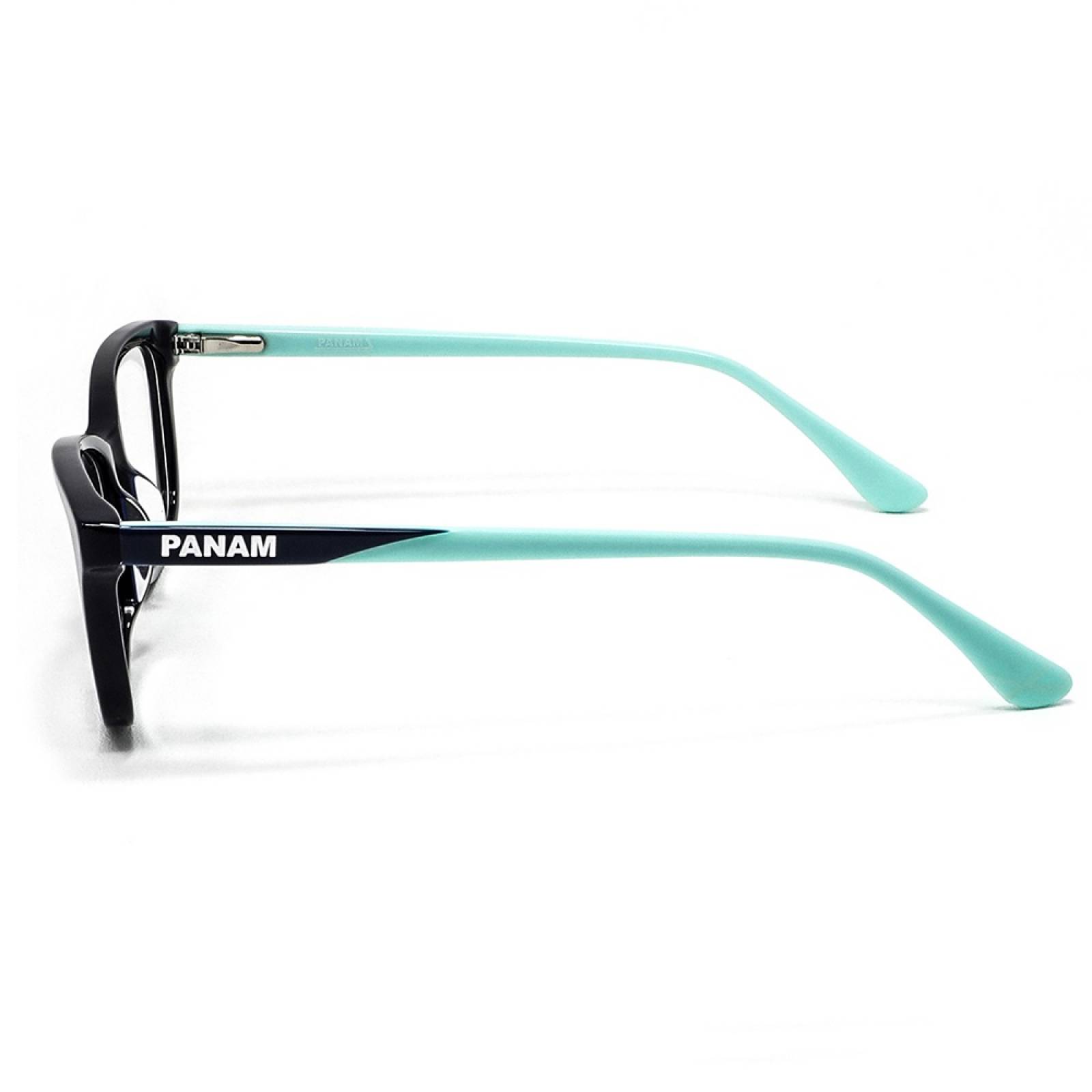 Lentes Oftálmicos Forma Rectangular Unisex Acetato Negro Panam