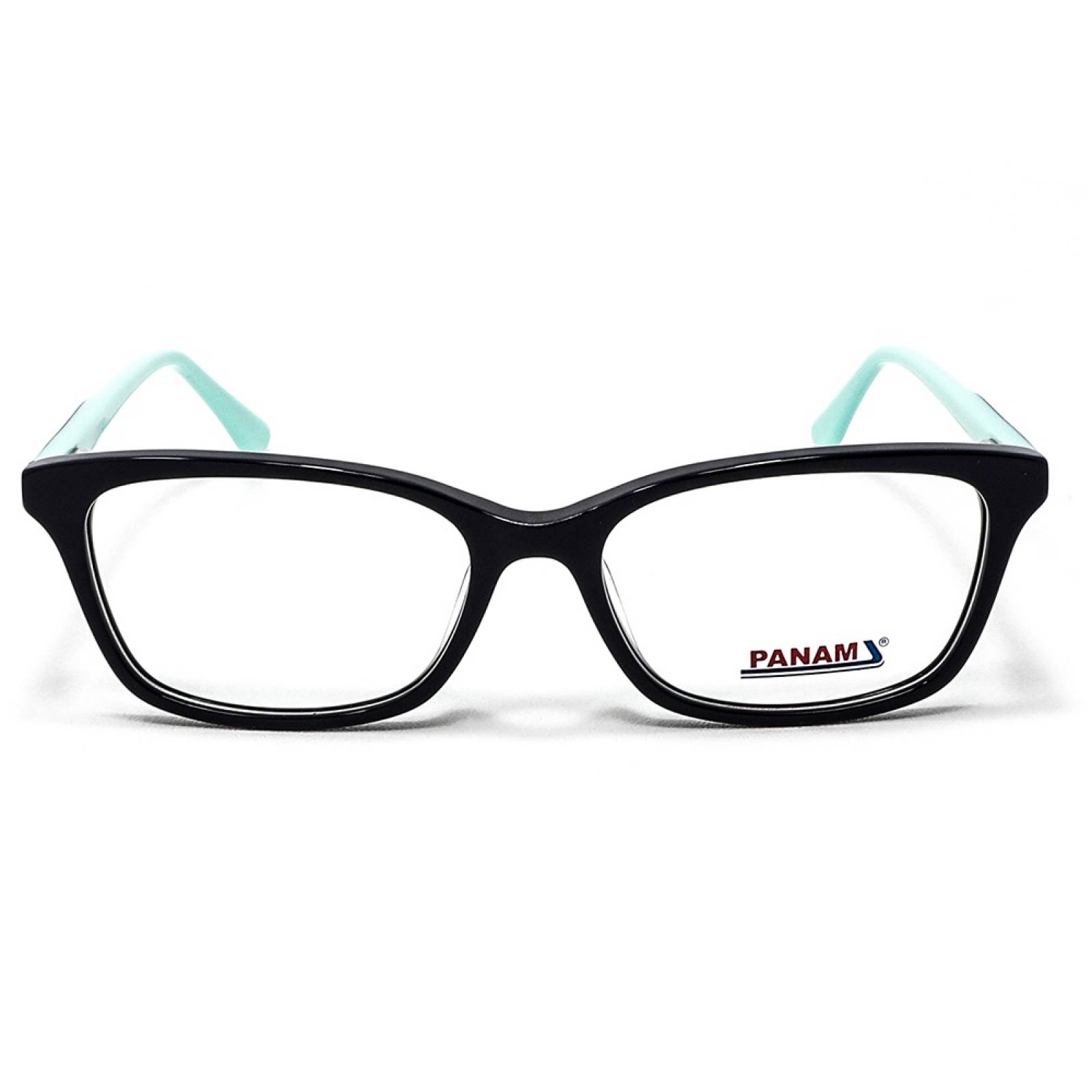 Lentes Oftálmicos Forma Rectangular Unisex Acetato Negro Panam