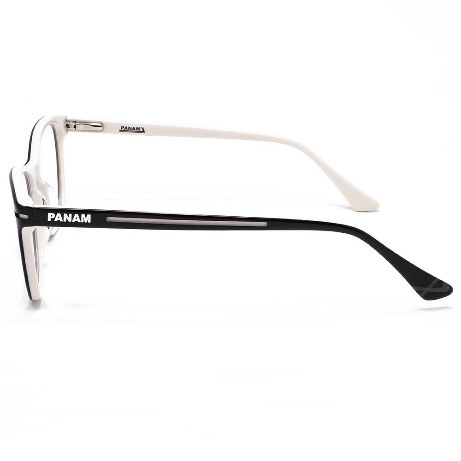 Lentes Oftálmicos Mujer Forma Cuadrada Acetato Negro Panam