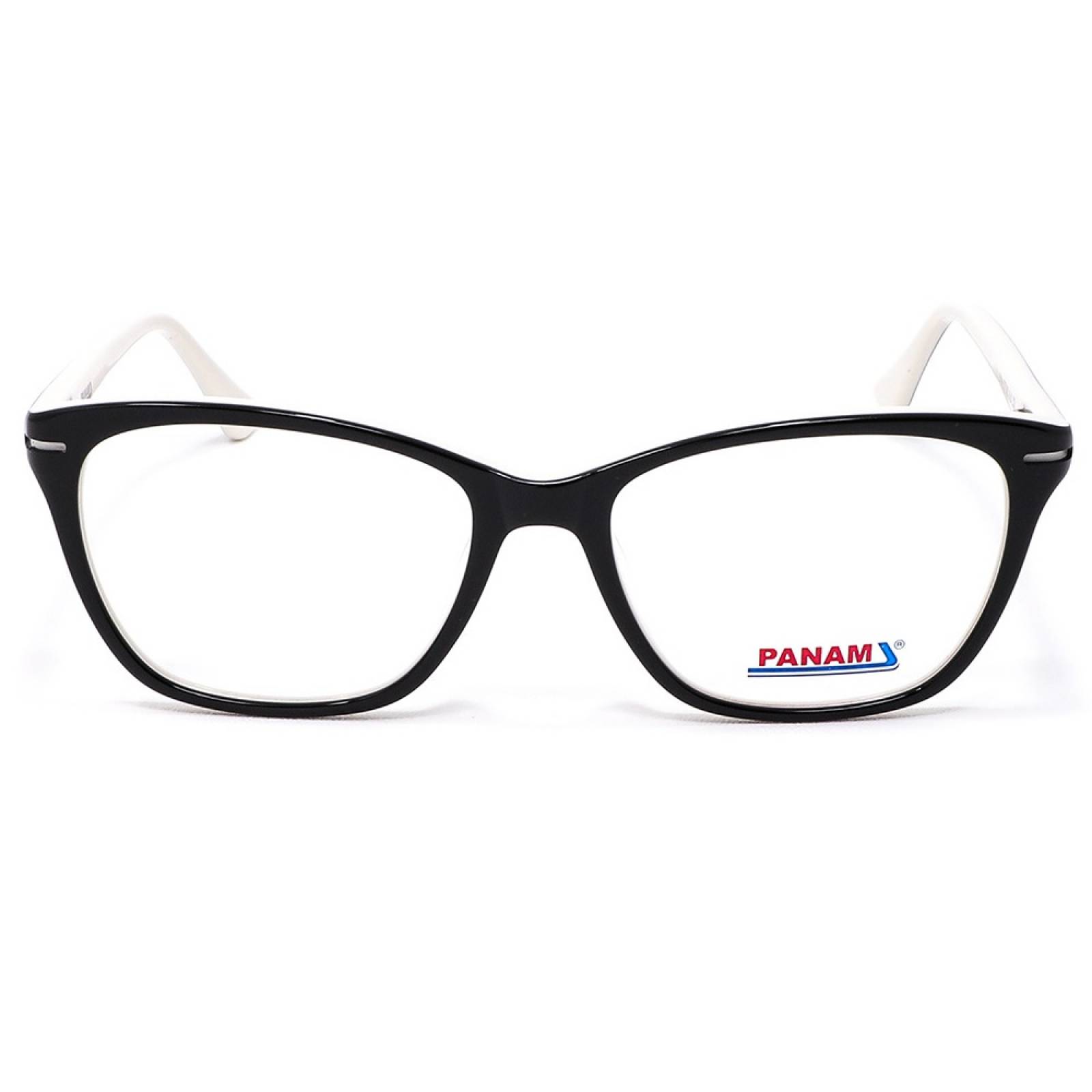 Lentes Oftálmicos Mujer Forma Cuadrada Acetato Negro Panam