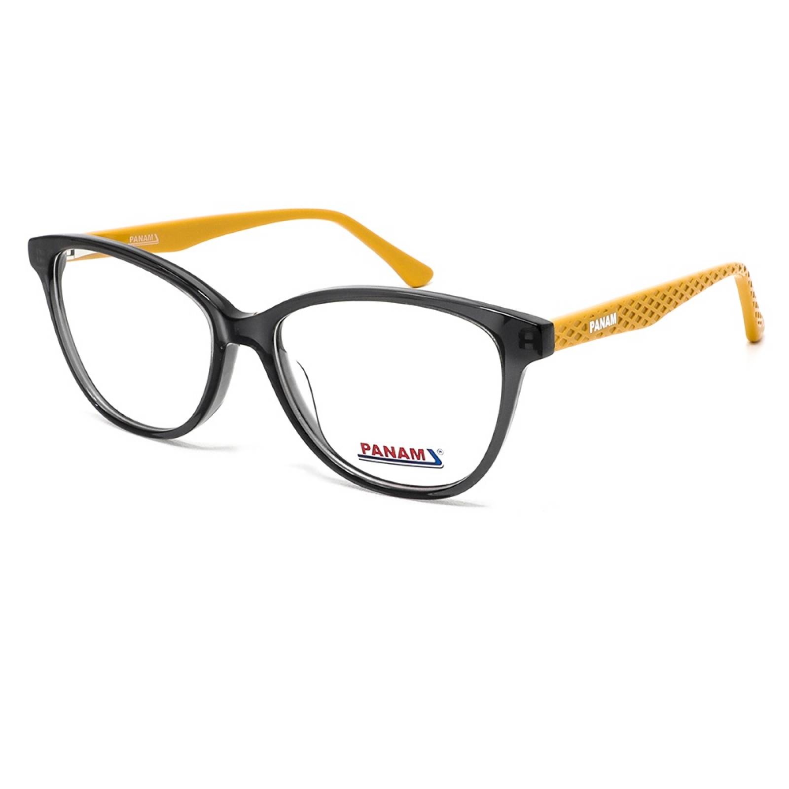 Lentes Oftálmicos Mujer Forma Pantos Acetato Gris Panam