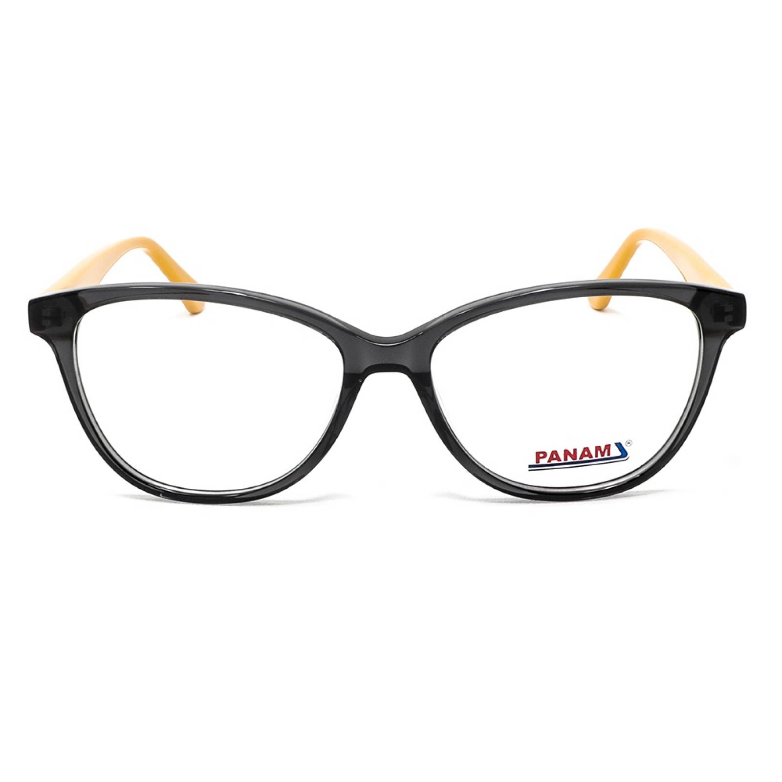 Lentes Oftálmicos Mujer Forma Pantos Acetato Gris Panam