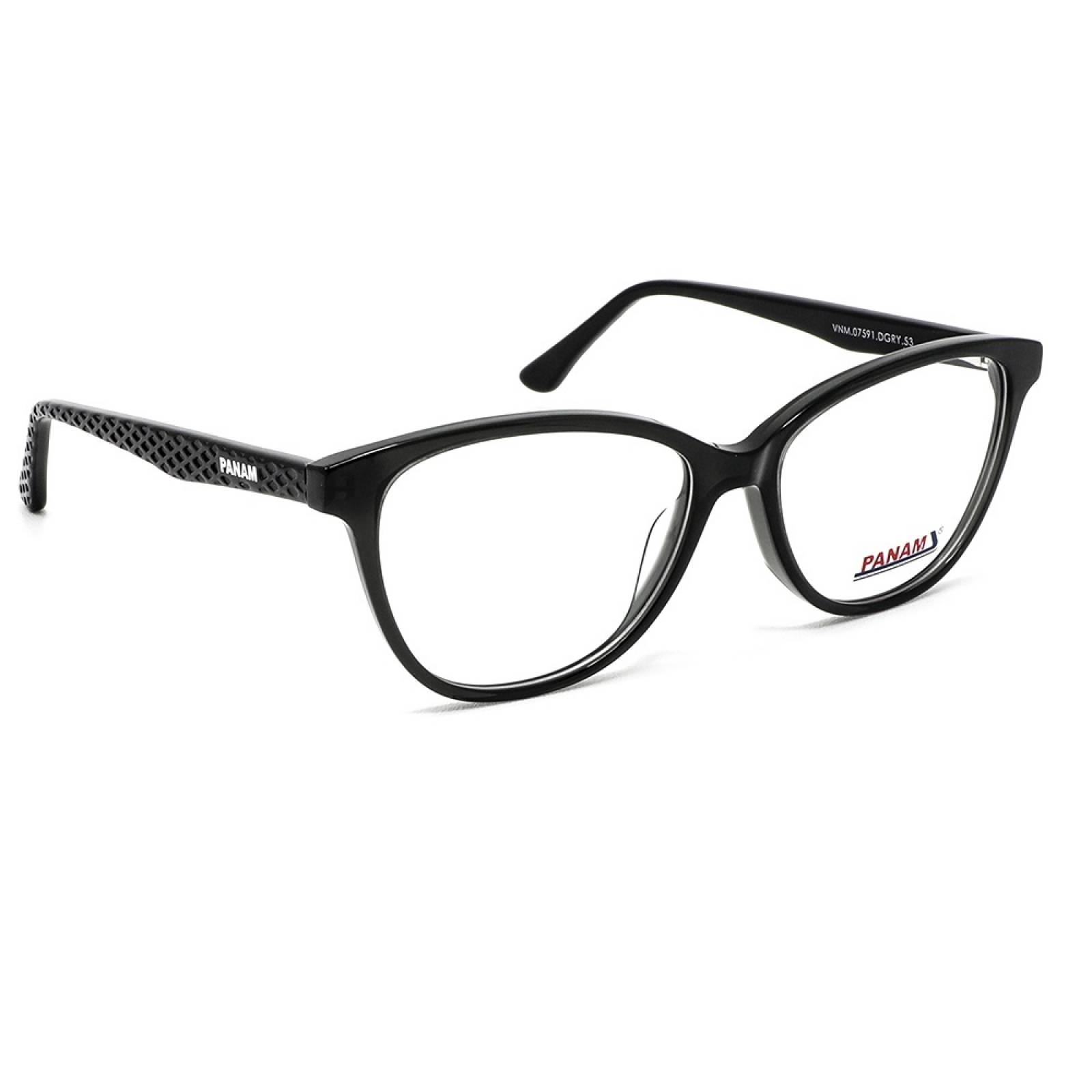 Lentes Oftálmicos Mujer Forma Pantos Acetato Color Gris