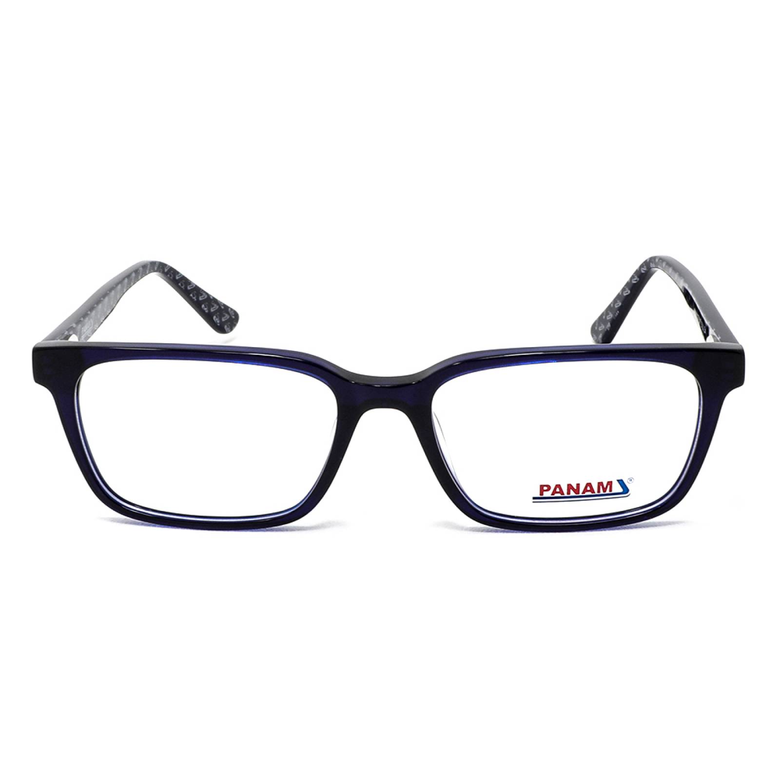 Lentes Oftálmicos Hombre  Forma Cuadrada Acetato Azul Panam