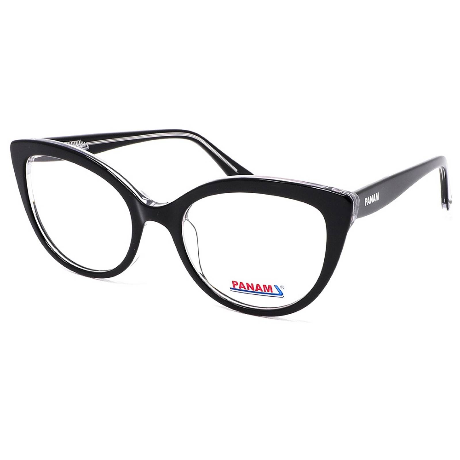Lentes Oftálmicos Mujer  Forma Cat- Eye Acetato Negro Panam