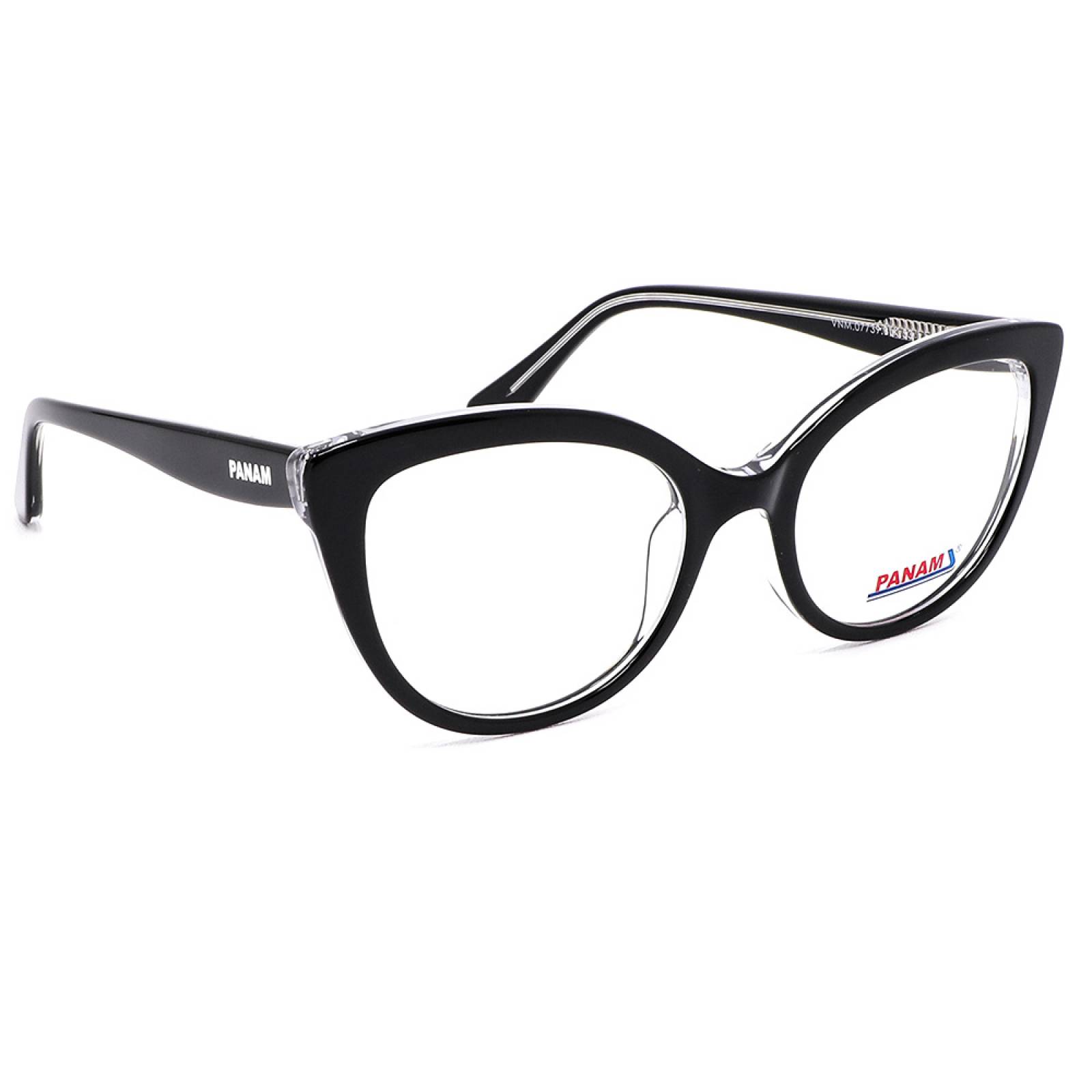 Lentes Oftálmicos Mujer  Forma Cat- Eye Acetato Negro Panam