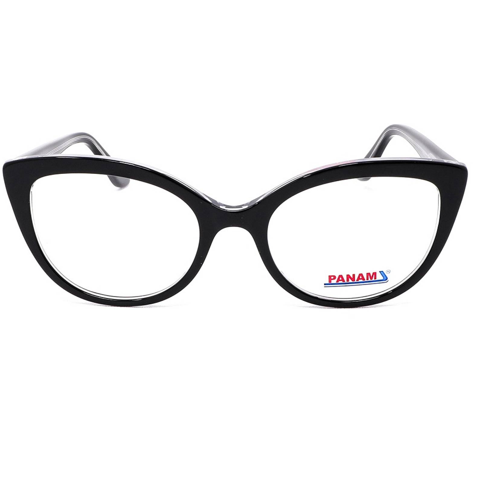 Lentes Oftálmicos Mujer  Forma Cat- Eye Acetato Negro Panam