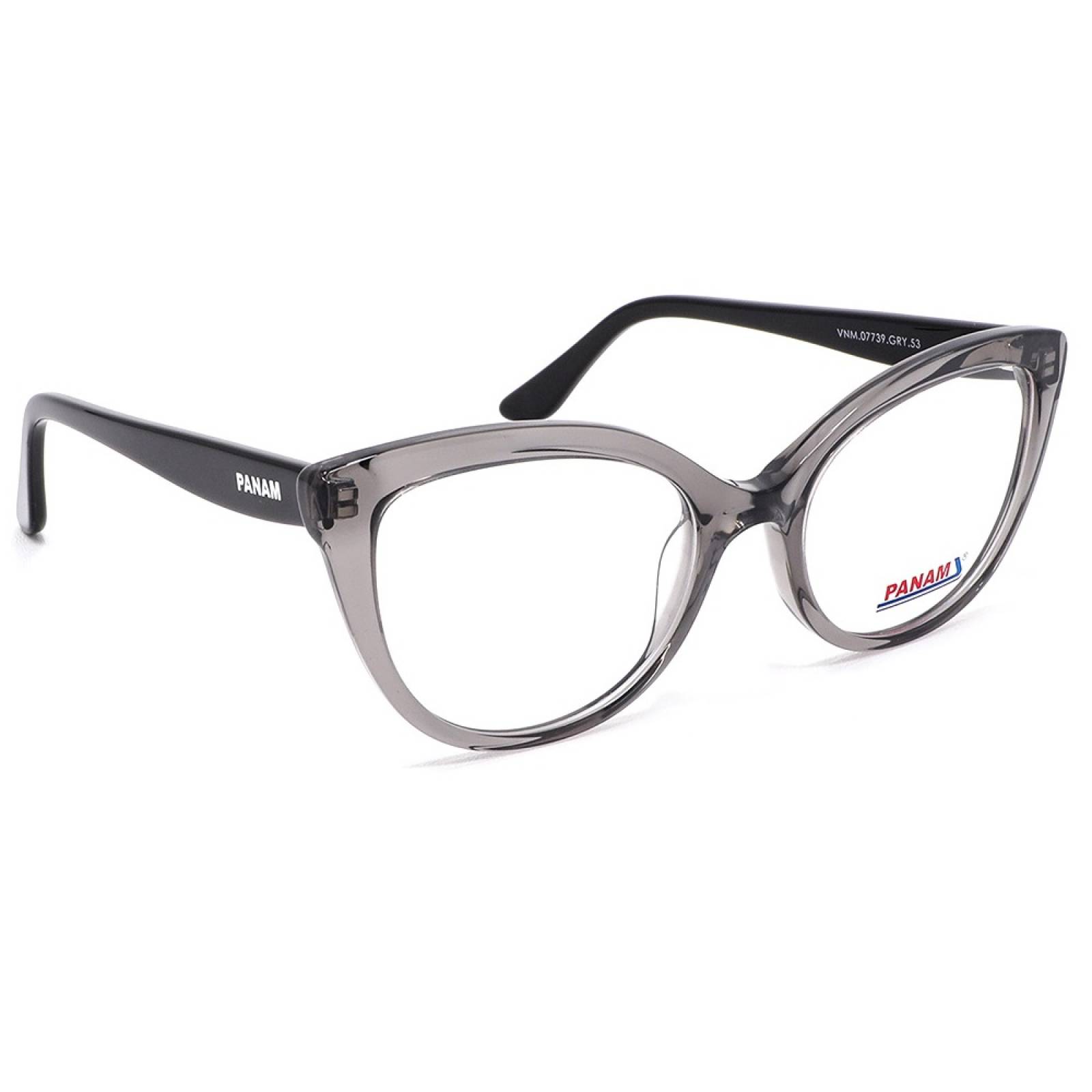 Lentes Oftálmicos Mujer  Forma Cat- Eye Acetato Gris Panam