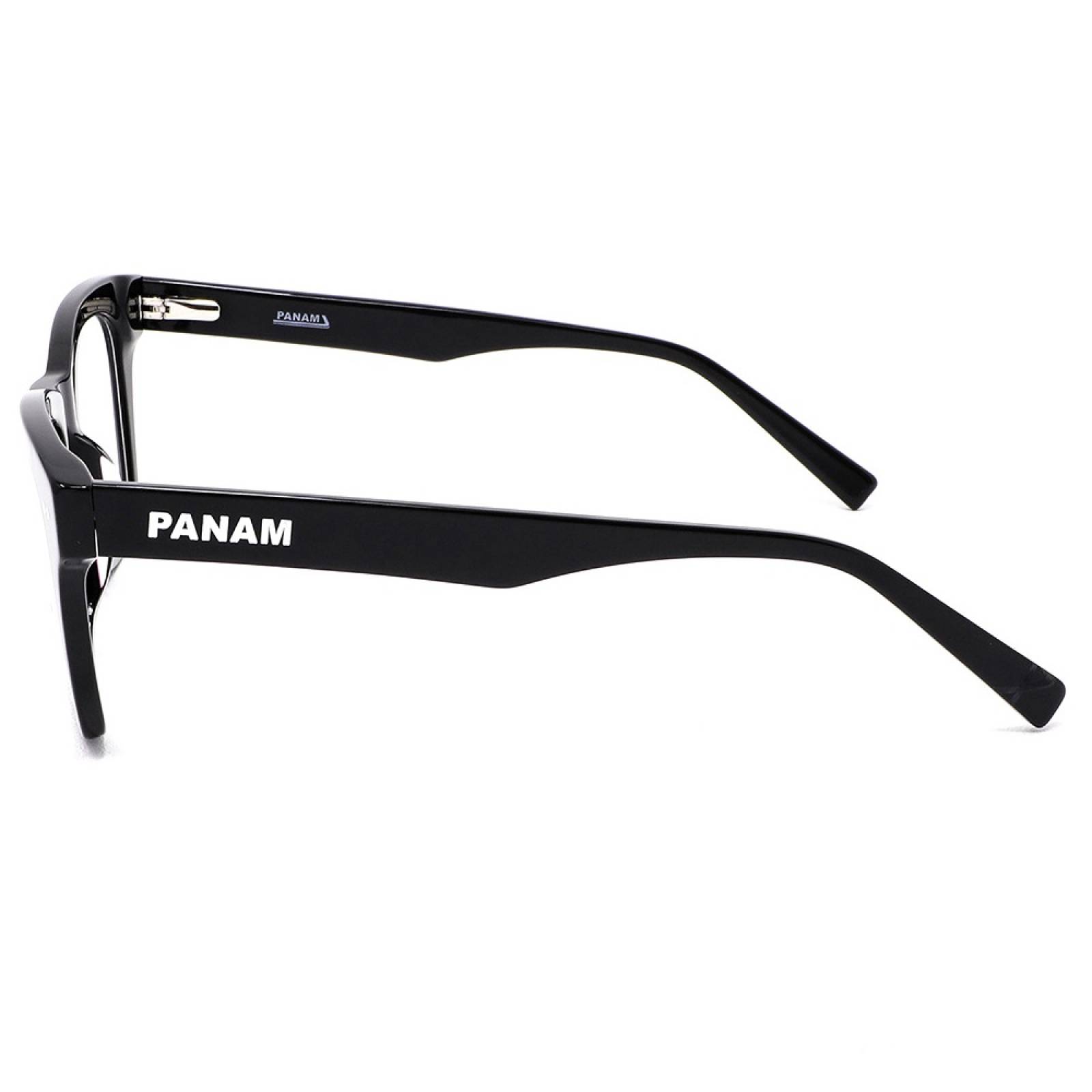 Lentes Oftálmicos Hombre Forma Cuadrada Acetato Negro Panam