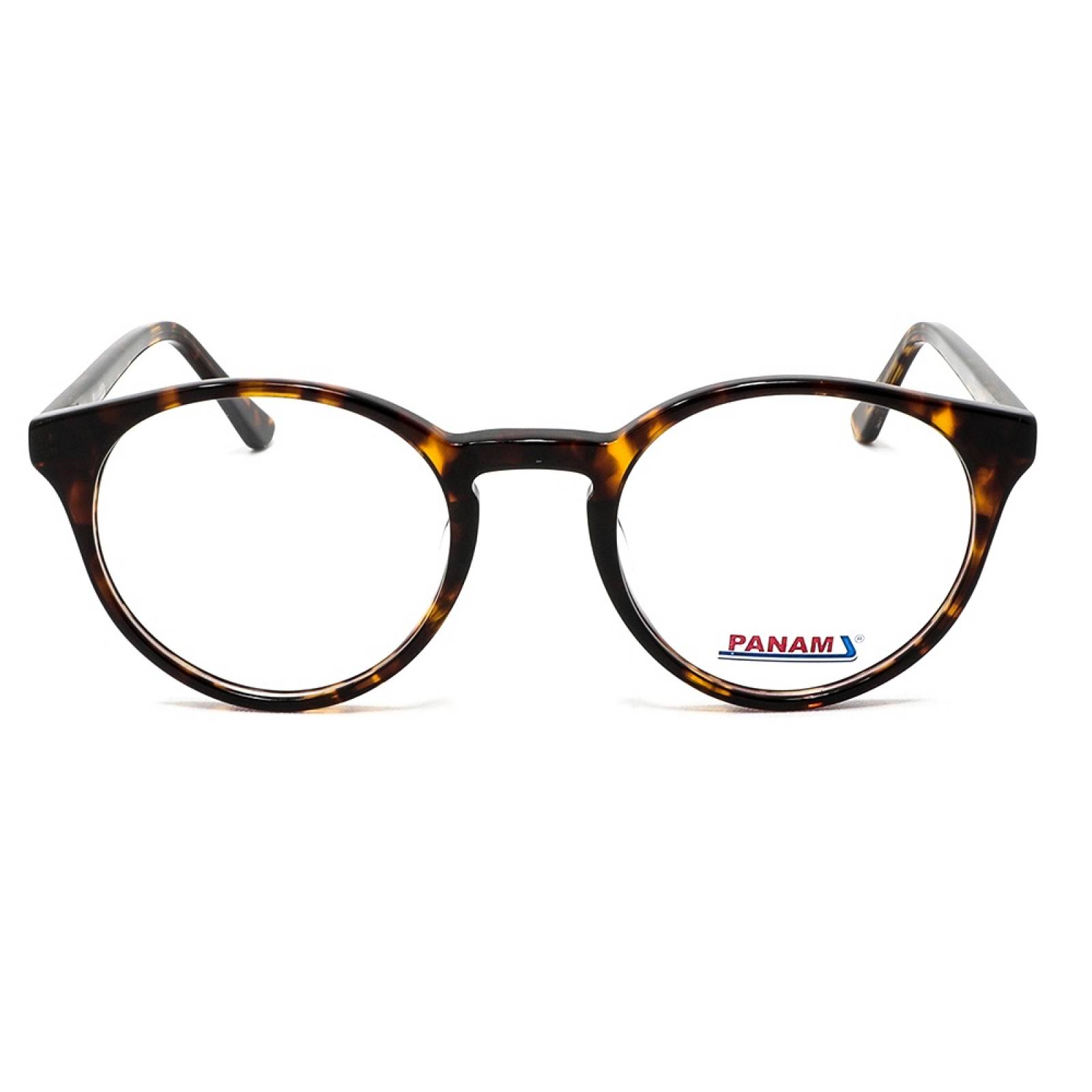 Lentes Oftálmicos Mujer Forma Redonda Acetato Havana Panam