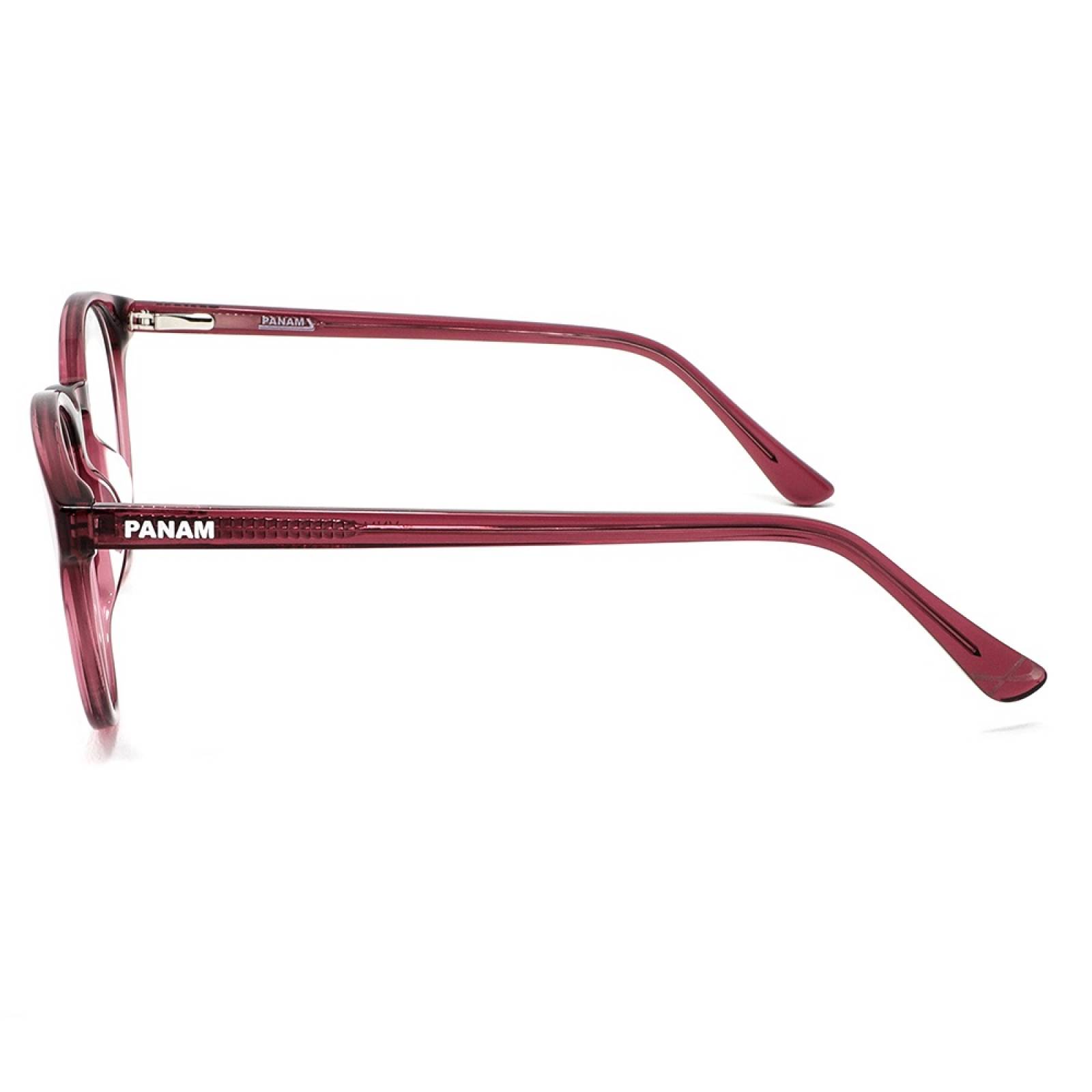 Lentes Oftálmicos Mujer Forma Redonda Acetato Rosa Panam