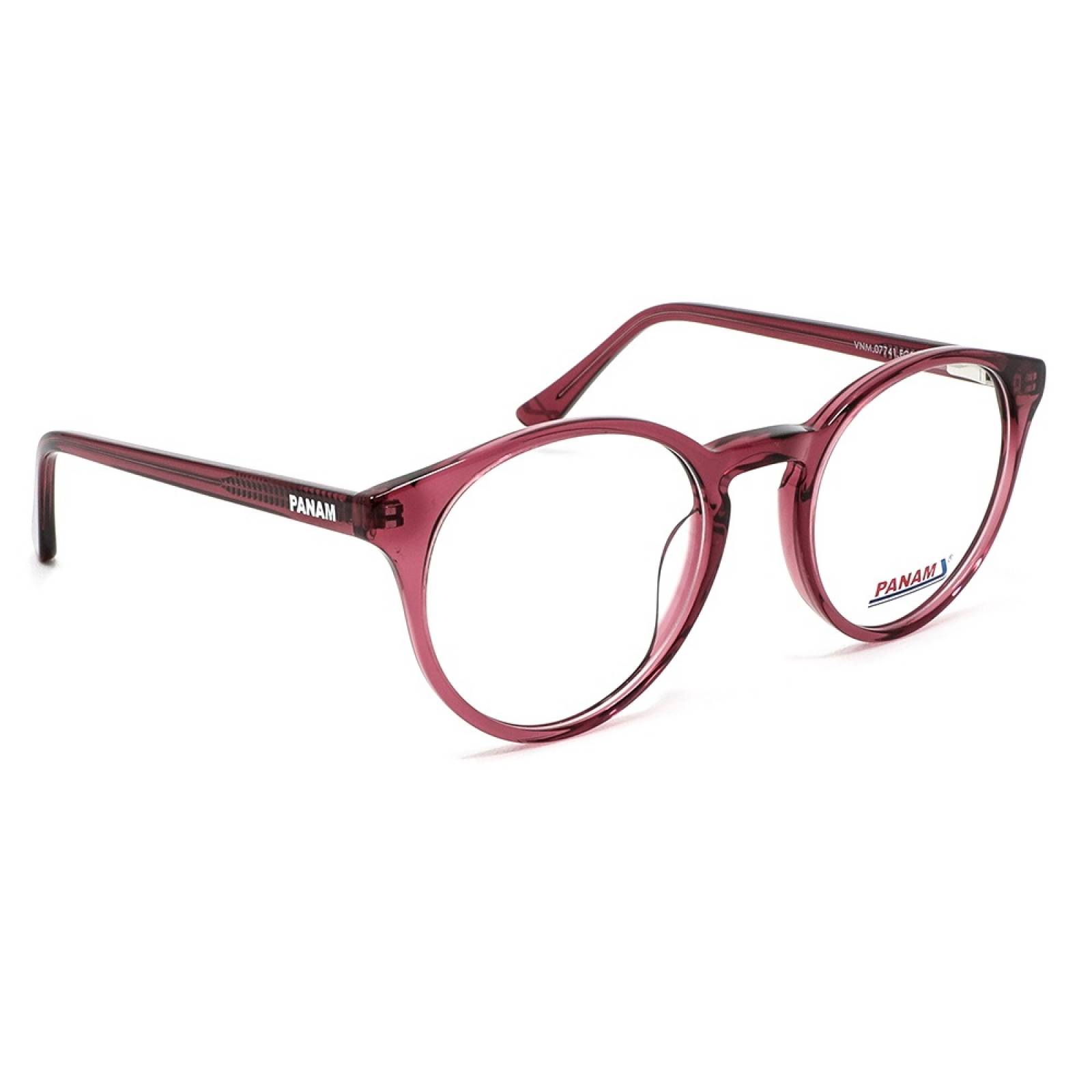 Lentes Oftálmicos Mujer Forma Redonda Acetato Rosa Panam