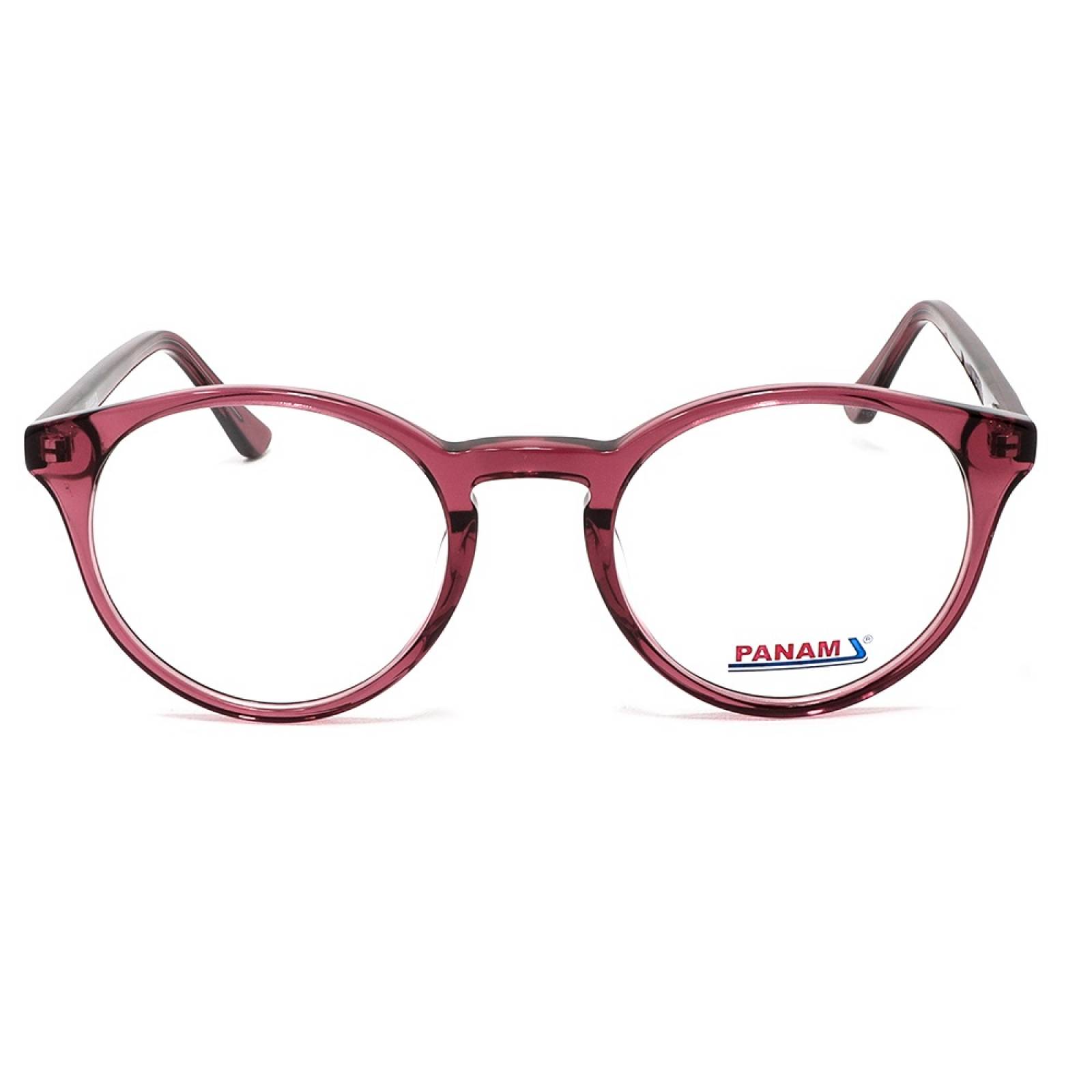 Lentes Oftálmicos Mujer Forma Redonda Acetato Rosa Panam