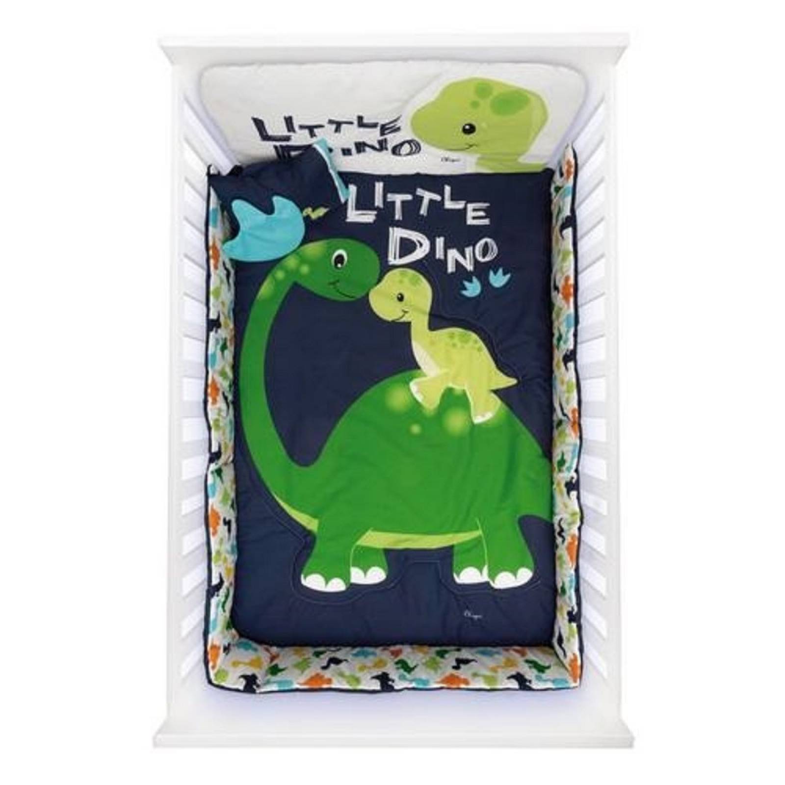 Set Edredón Cuna Little Dino Niño Poliéster Chiqui Mundo