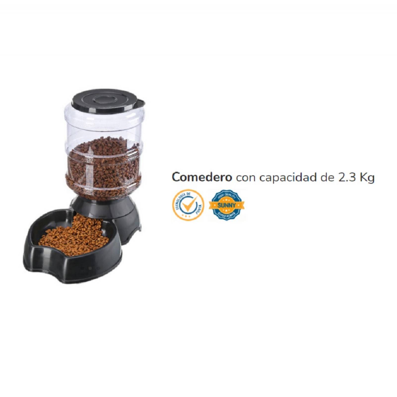 Dispensador Alimento Perro Gato Croqueta Mascota 2.3kg Sunny