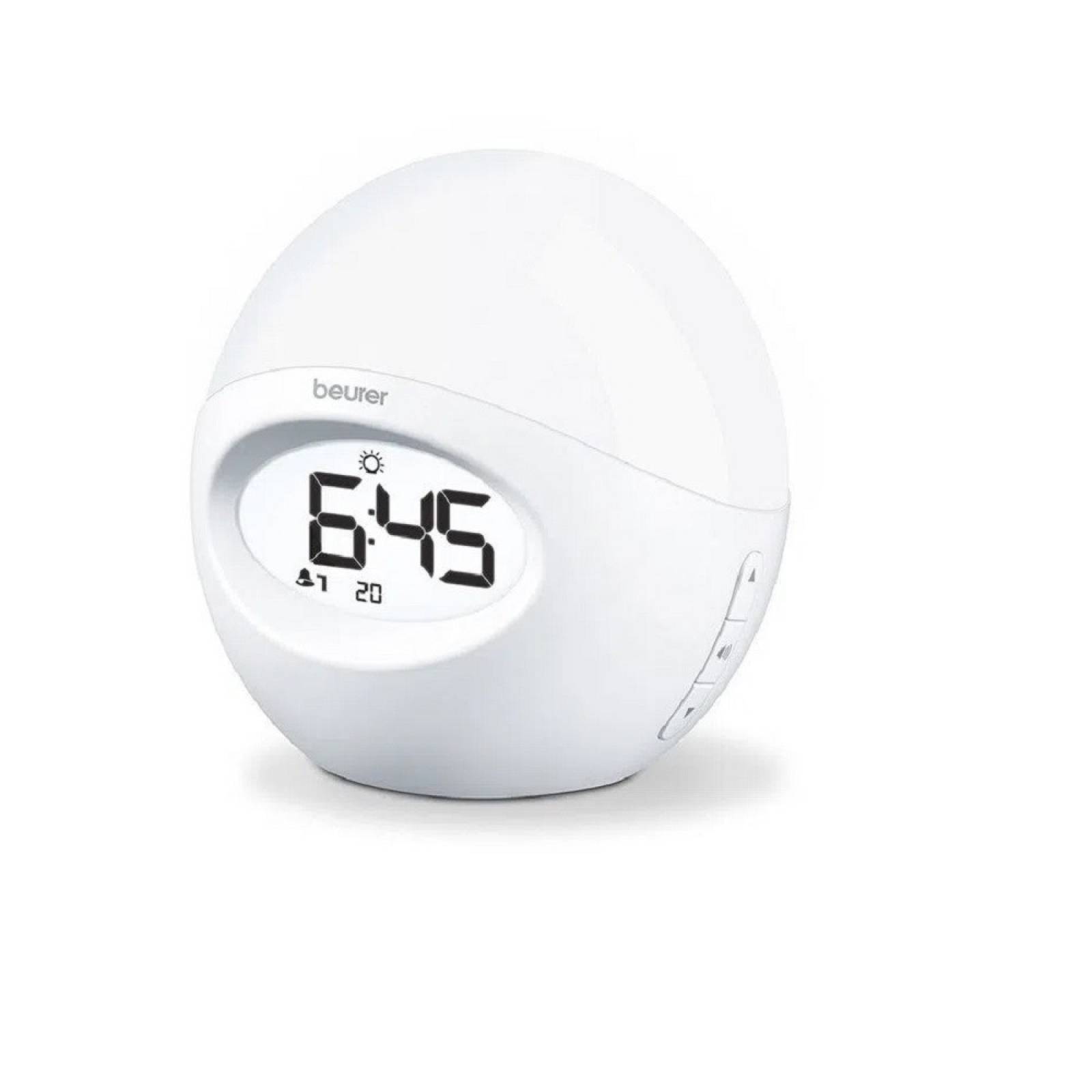 Luz Despertador 10 Presintonías Radio Luz Color LCD Beurer.