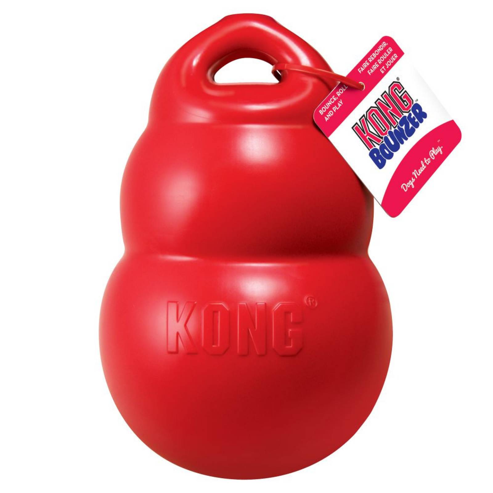 Bounzer Juguete Resistente Mediano Rojo Perro Kong