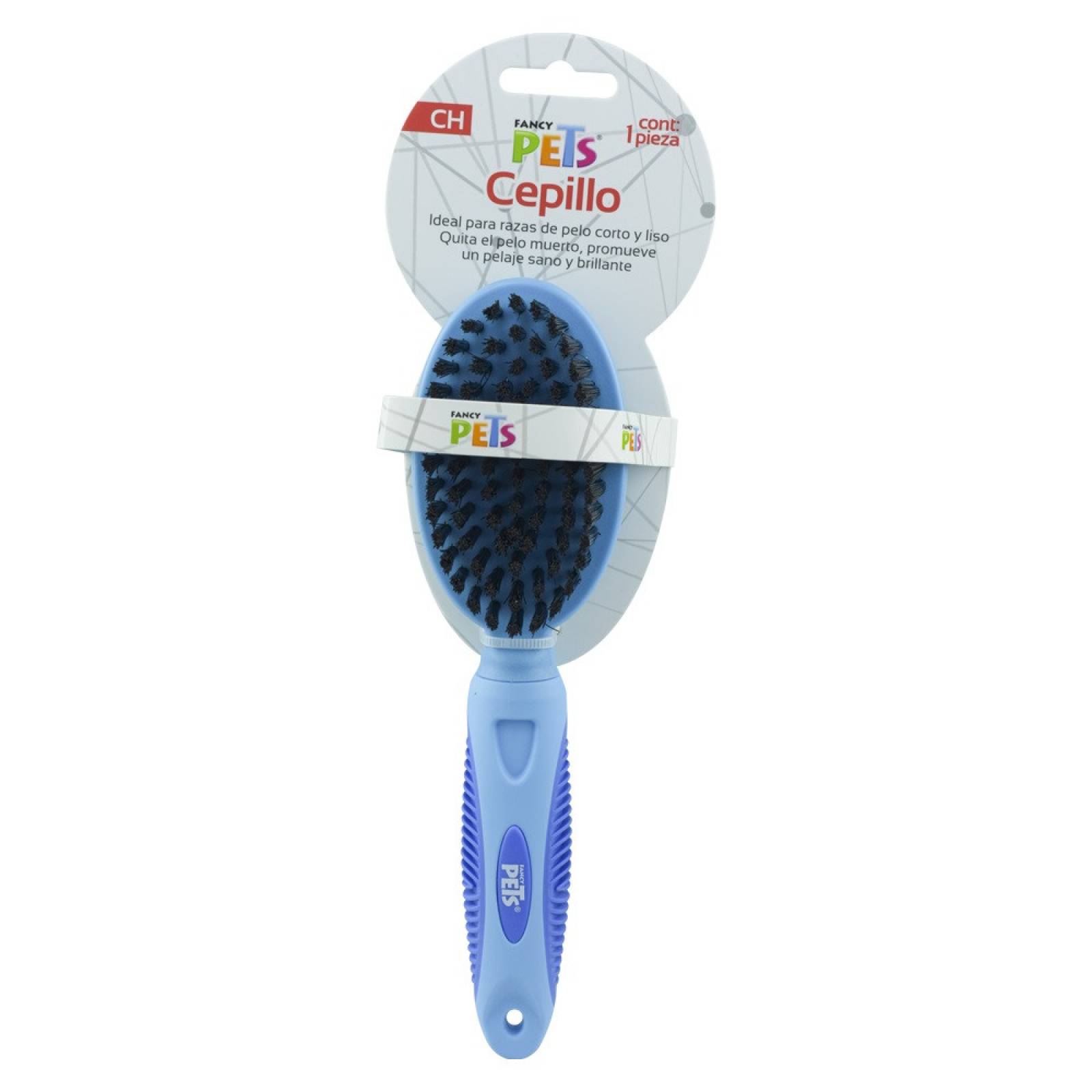 Cepillo Ch Mango Ergonómico Cerdas Curvas P/Perro Fancy Pets