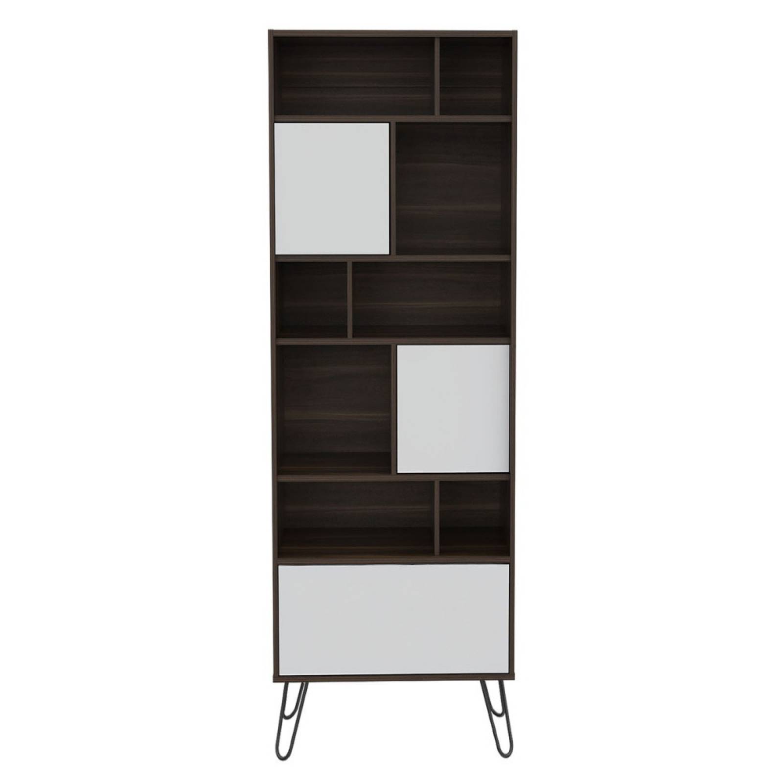 Librero Biblioteca Vassel 5 Repisas Melamina 15mm Excelsior