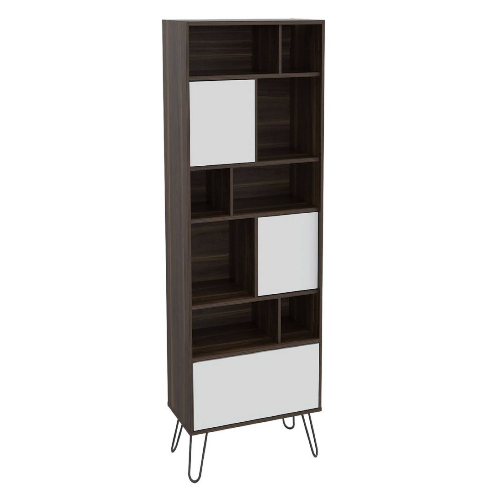 Librero Biblioteca Vassel 5 Repisas Melamina 15mm Excelsior