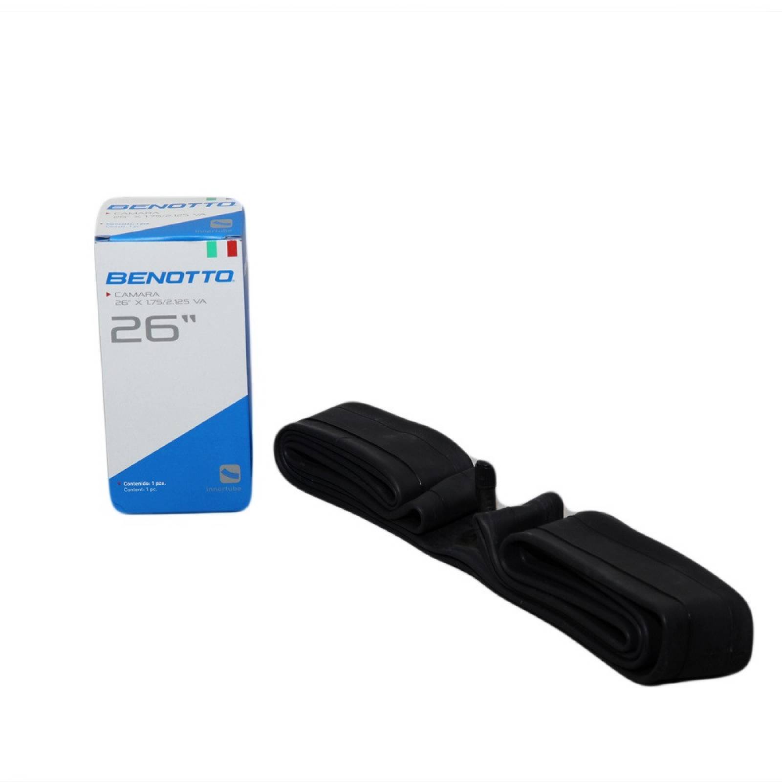 Cámara 26X1.75/2.125 Bicicleta Válvula Americana Benotto
