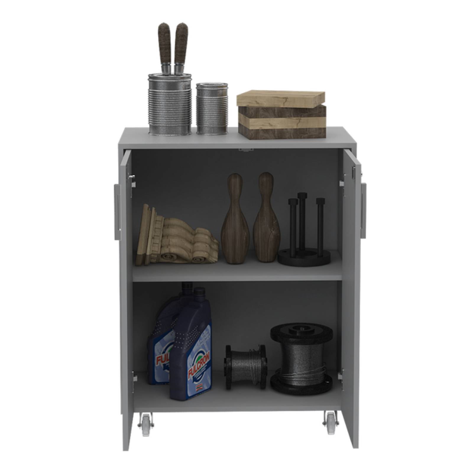 Mueble Armable Basic Based Cabinet Color Gris Excelsior