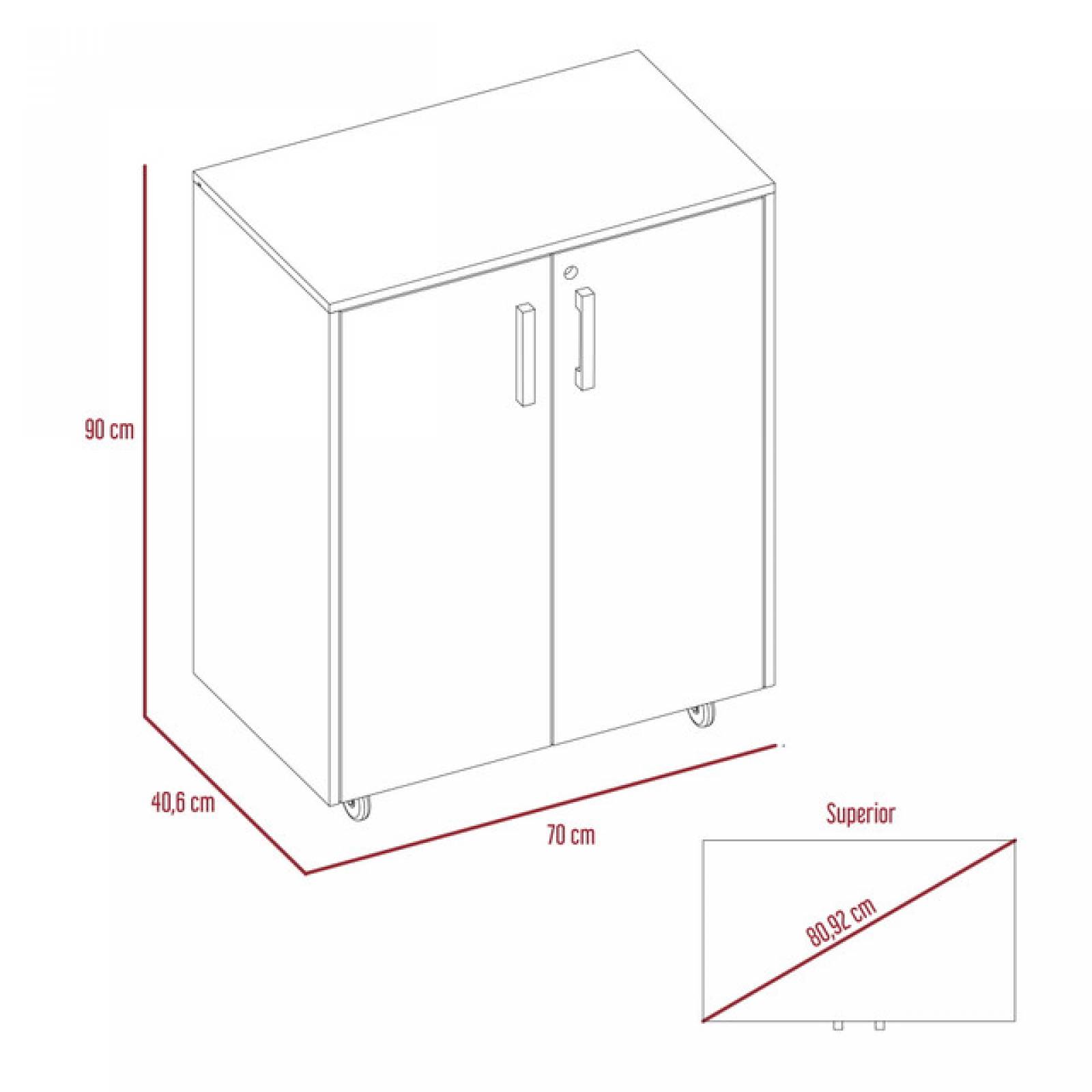 Mueble Armable Basic Based Cabinet Color Gris Excelsior