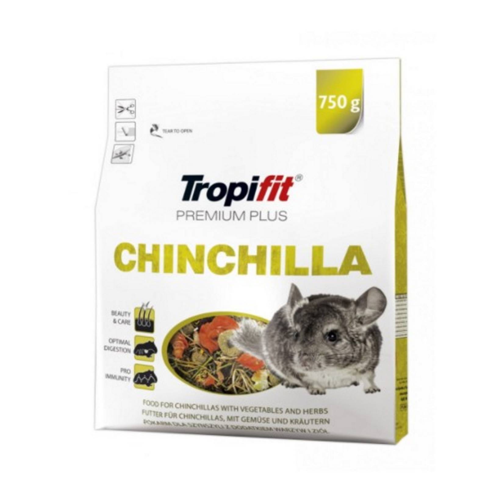 Alimento PremiumPlus Cereal/ Alfalfa P/Chinchilla 750g Sunny