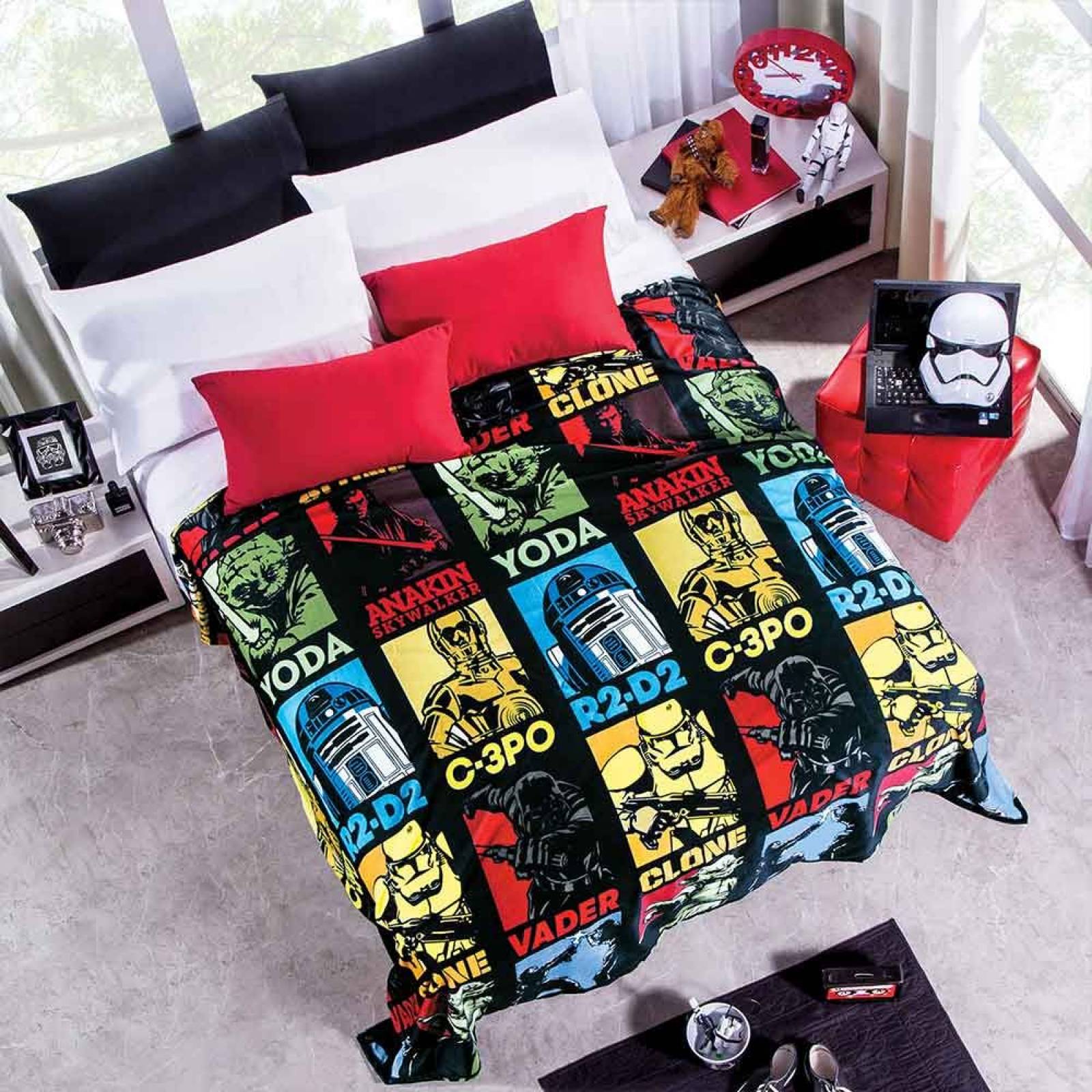 Cobertor Ultrasuave Star Wars Matrimonial Poliéster Concord
