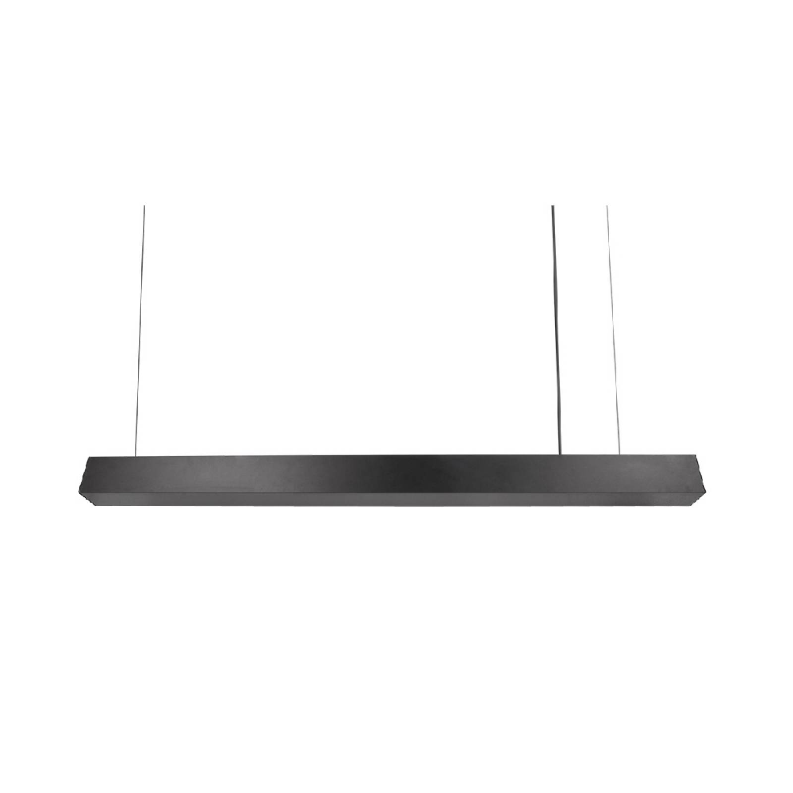 Luminario Colgante LED Integrado Base Metálica Negro Maxxi.
