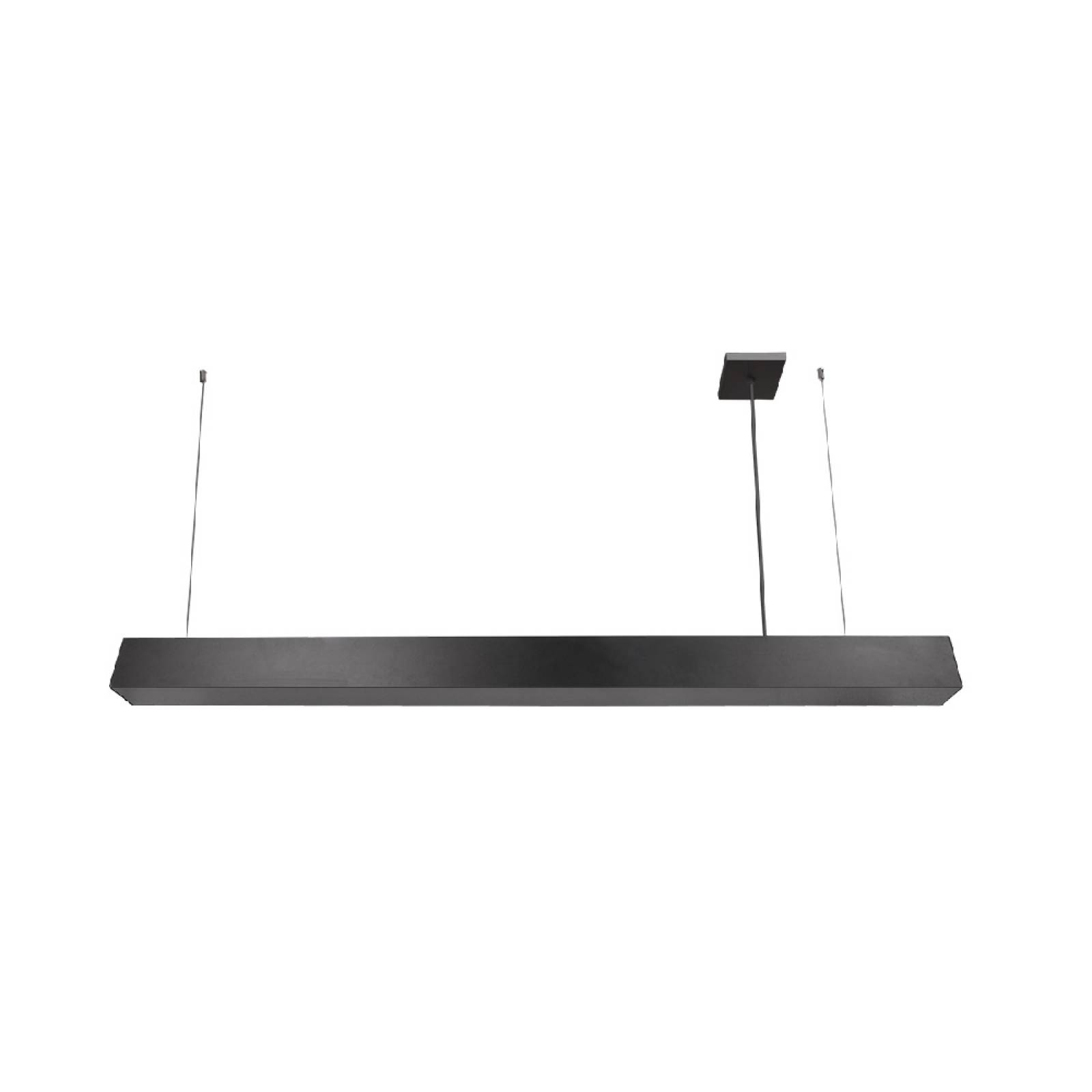 Luminario Colgante LED Integrado Base Metálica Negro Maxxi.