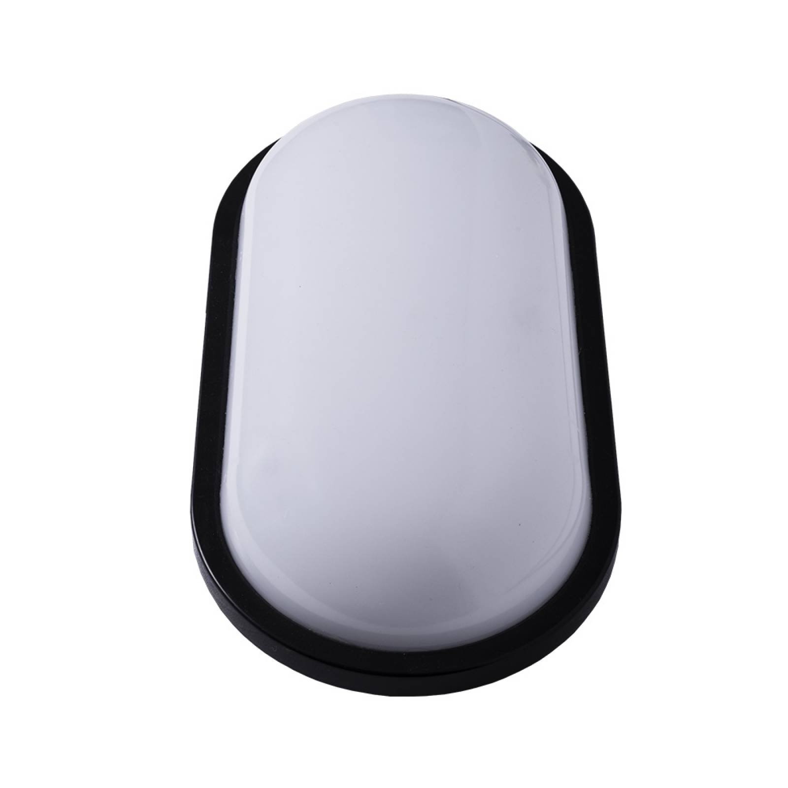 Luminario Exterior Negro Óvalo 20W Pantalla Plástica Maxxi