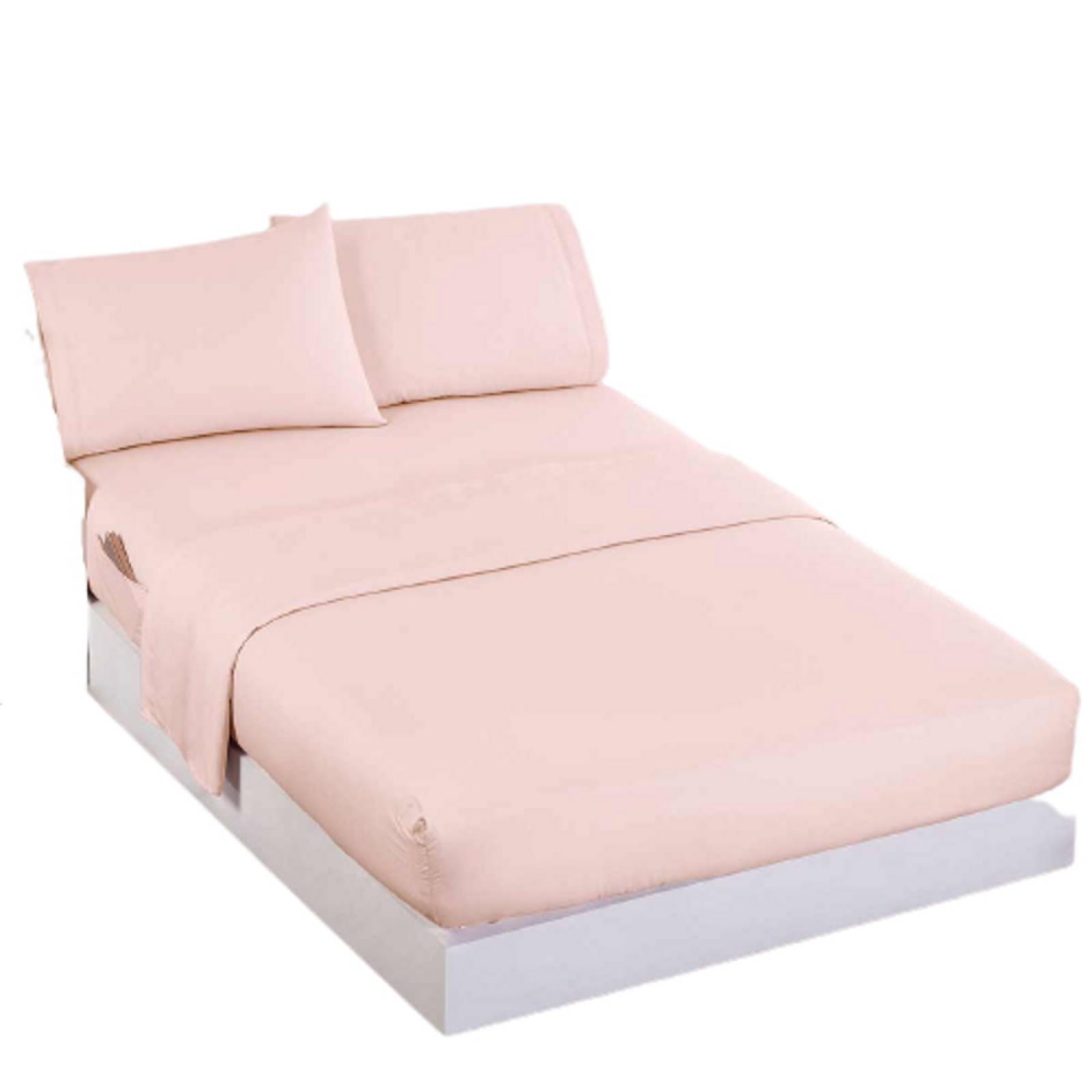 Juego Sábanas King Size Suavitec Palo De Rosa Concord