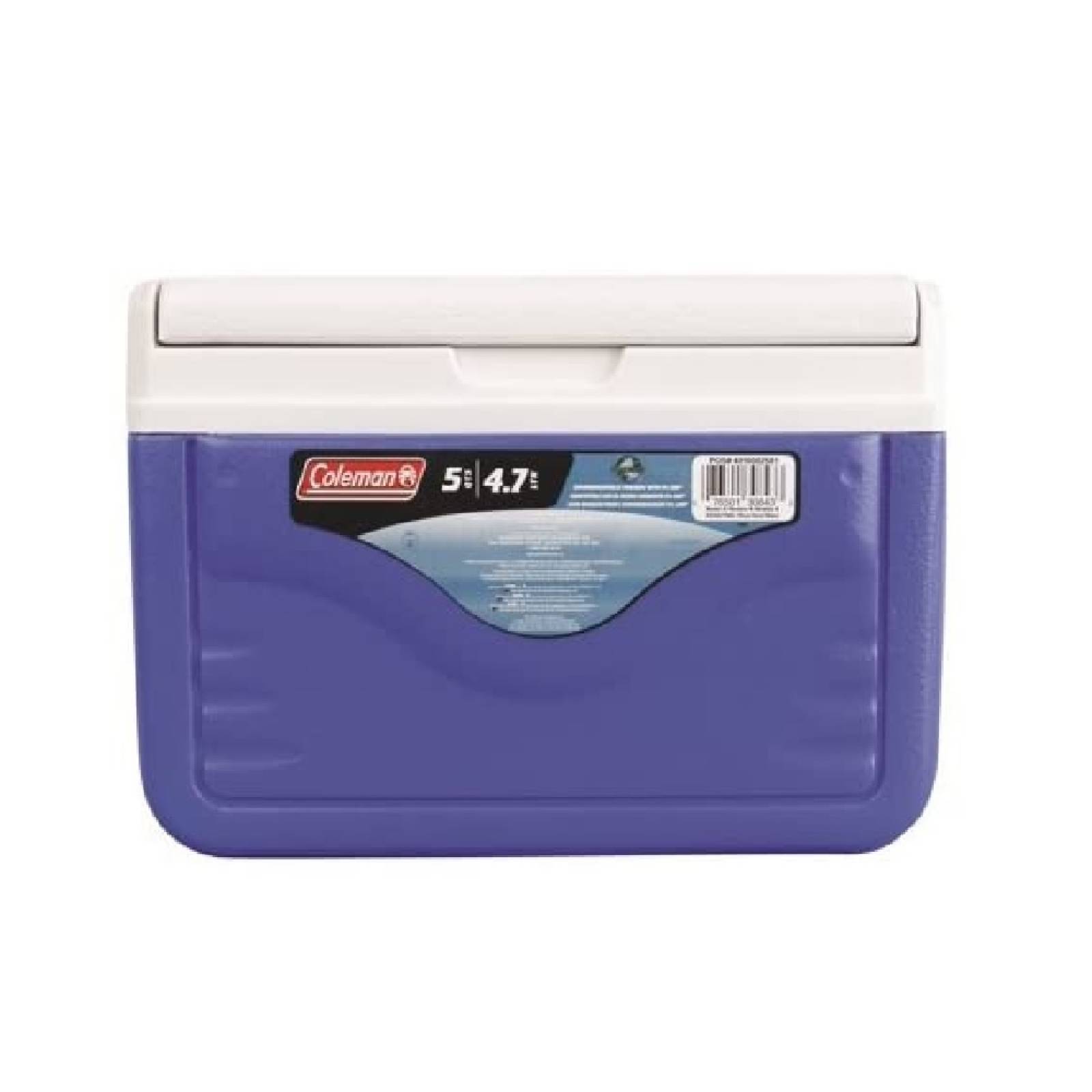 Hielera Portatil Mano 5QT Azul 4.7Lt Tapa Reversible Coleman