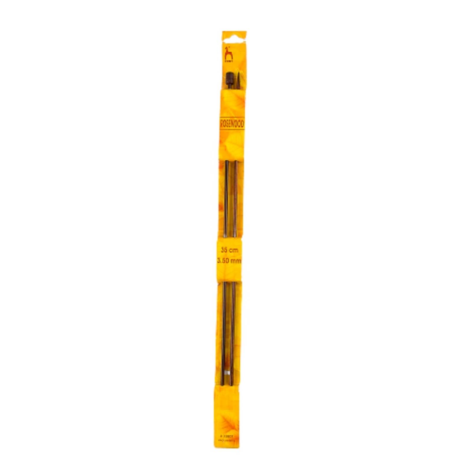 Aguja Tejer Palo de Rosa 33807 35cm 3.5mm Manualidades Pony