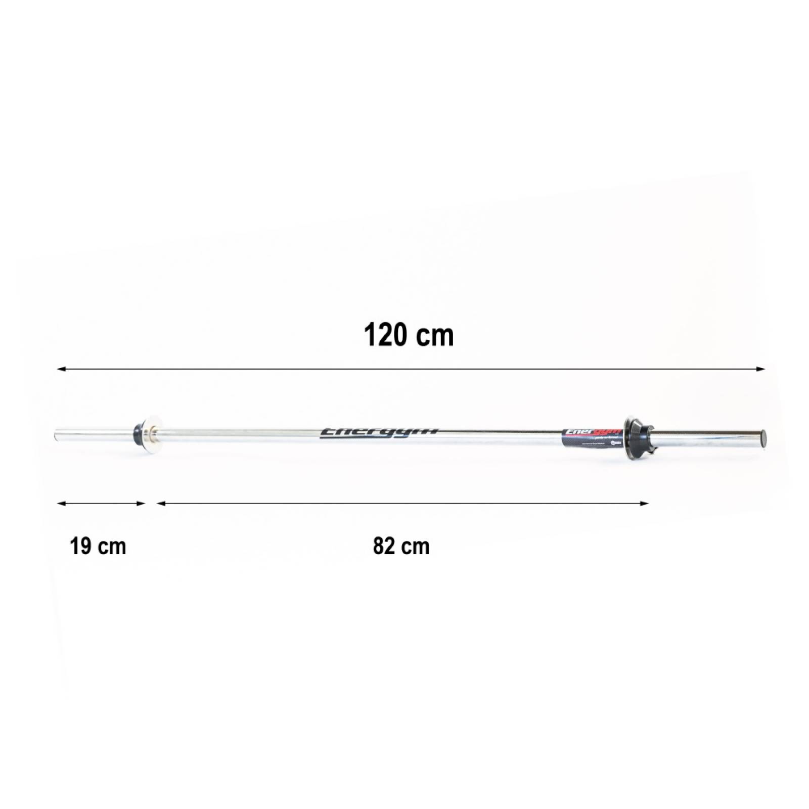 Set Barra Z Recta Gym Acero 30kg 6 Discos Cromo Energym