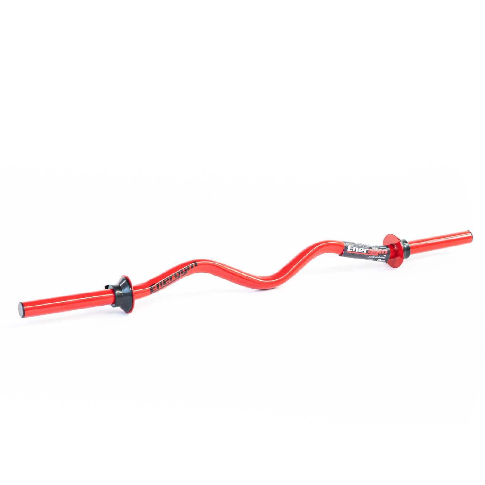 Set Barra Z Tríceps Gym Acero 30kg 6 Discos Rojo Energym