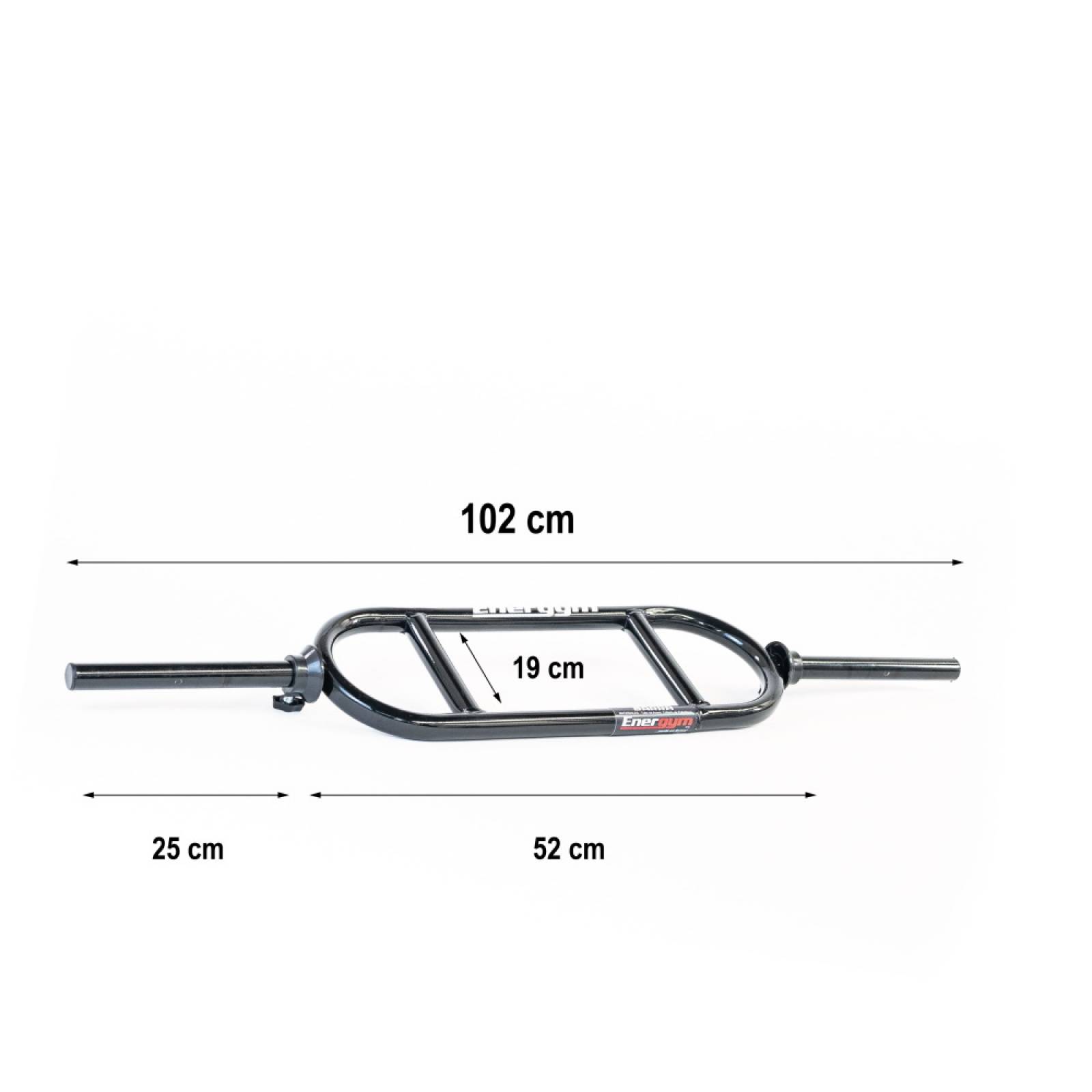 Set Barra Recta Triceps Z Gym 30kg 6 Discos Negro Energym