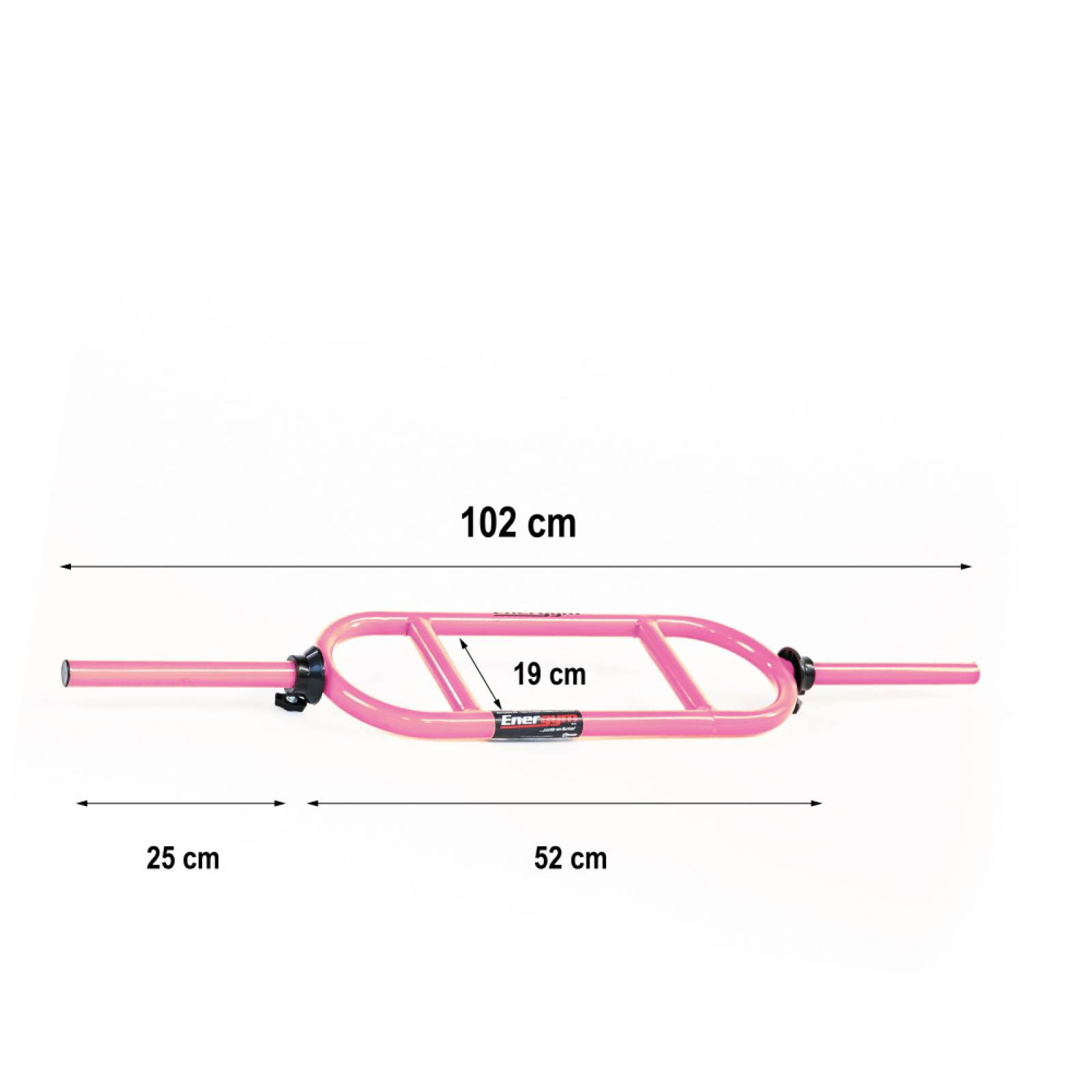 Set Barra Recta Triceps Z Gym 30kg 6 Discos Rosa Energym