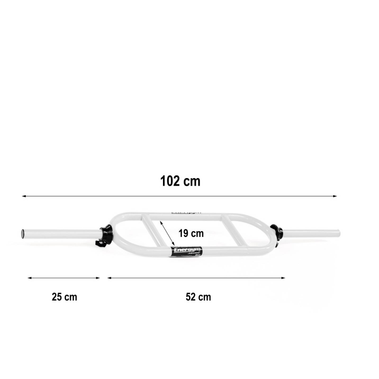 Set Barra Recta Triceps Z Gym 30kg 6 Discos Blanco Energym