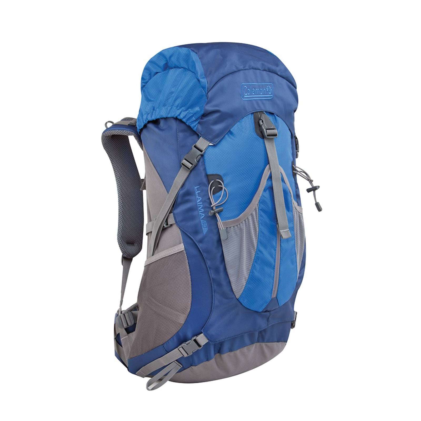 Mochila Llaima Azul 40L Estructura Interna Aluminio Coleman
