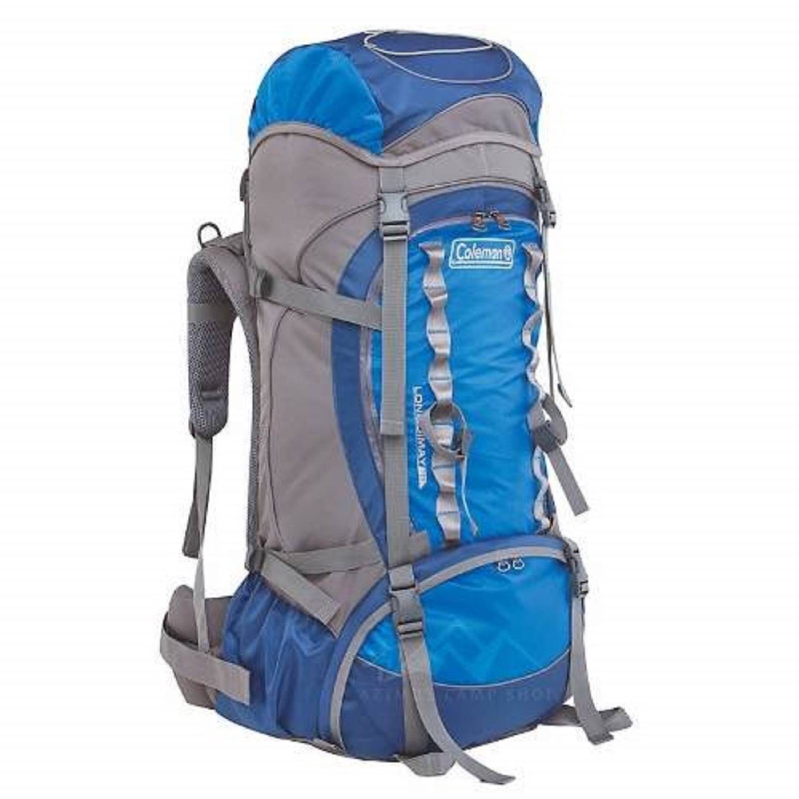 Mochila Lonquimay 70L Almohadillas Acolchadas Azul Coleman