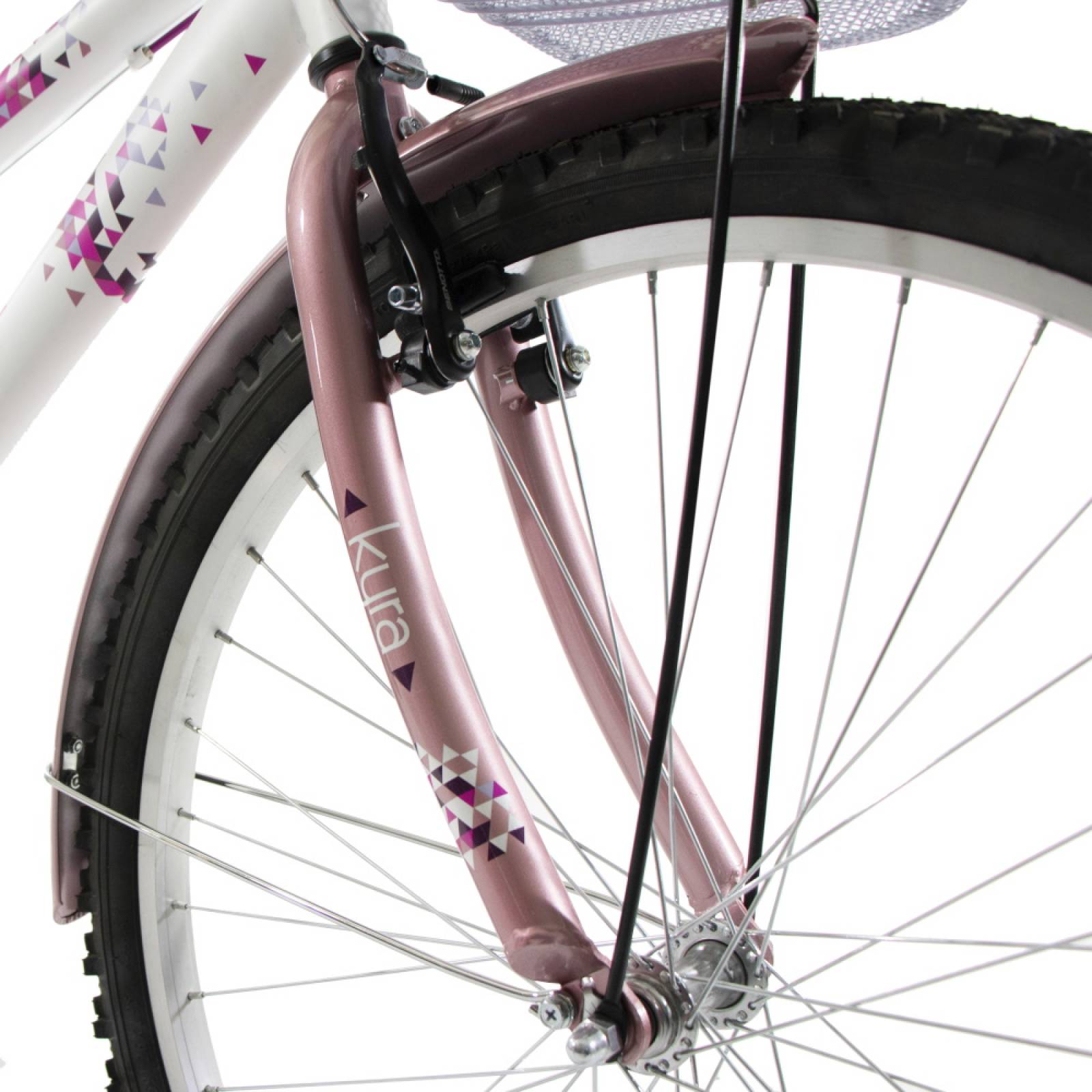 Bicicleta Montaña KYRA R26 1V Blanco Rosa Mujer Benotto