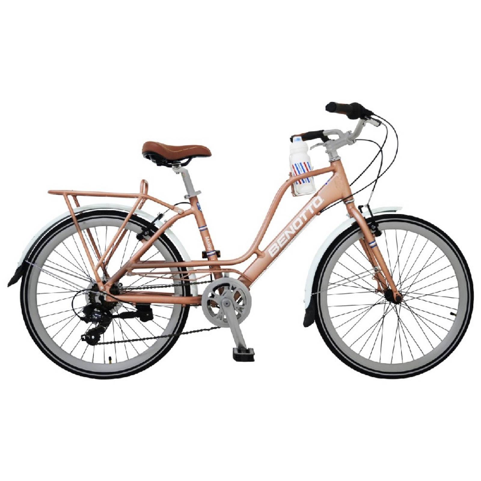 Bicicleta City Mailly R24 Rosa Palido Metalico Benotto