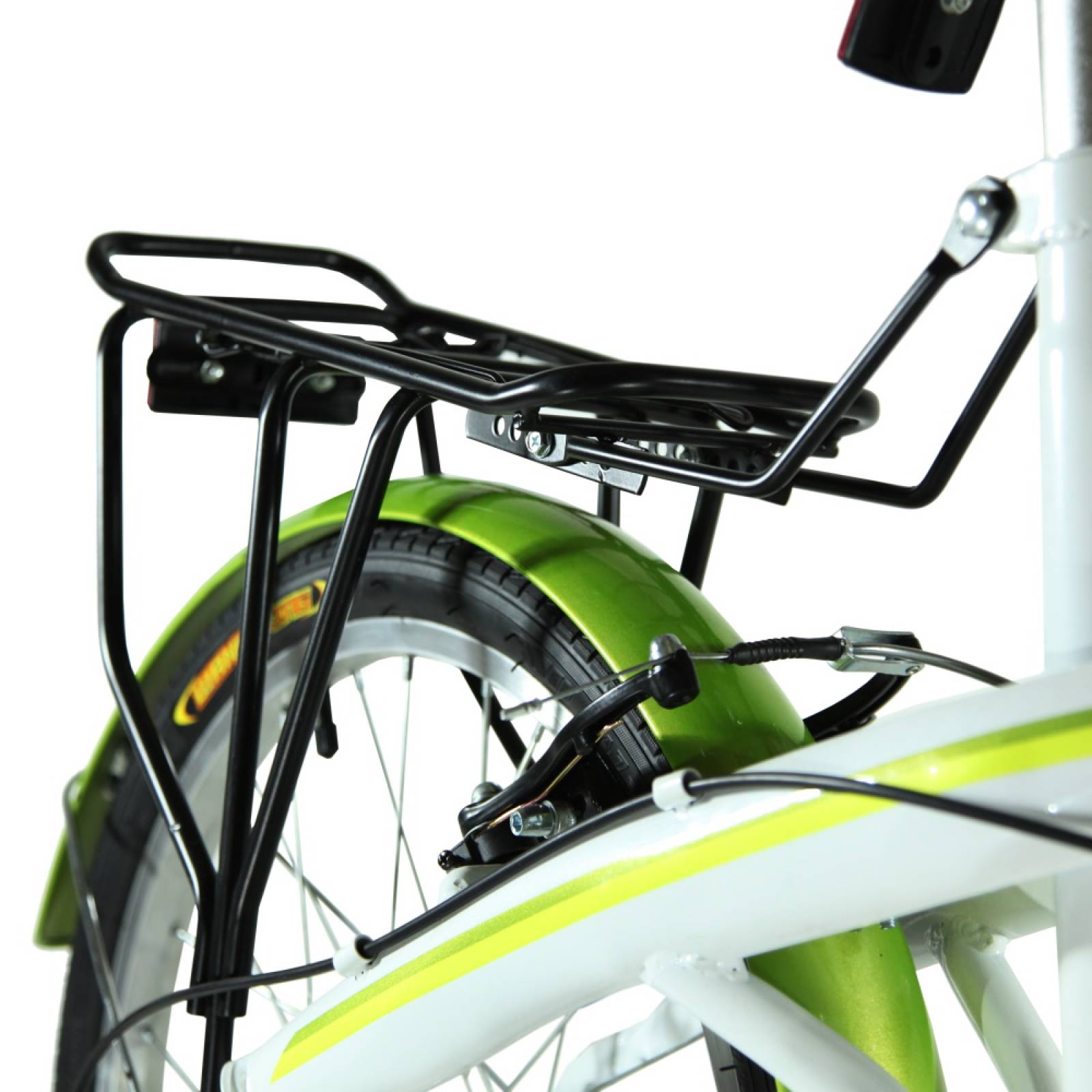 Bicicleta Plegable Vancouver R20 7V Blanco Verde Benotto